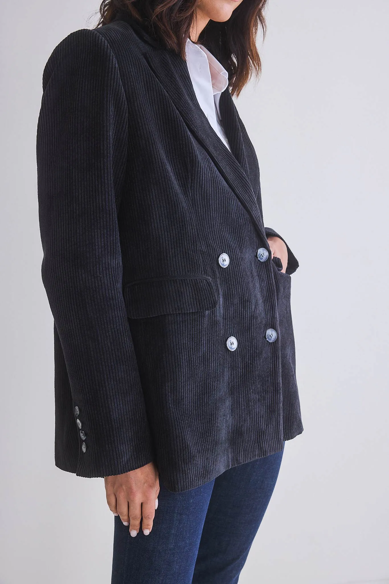 According to Plan Corduroy Blazer