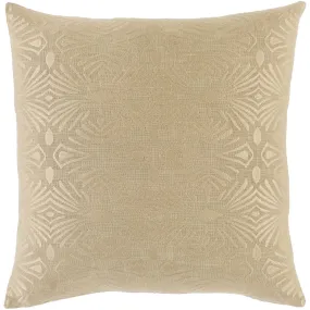 Accra Woven Square Pillow Khaki, Wheat