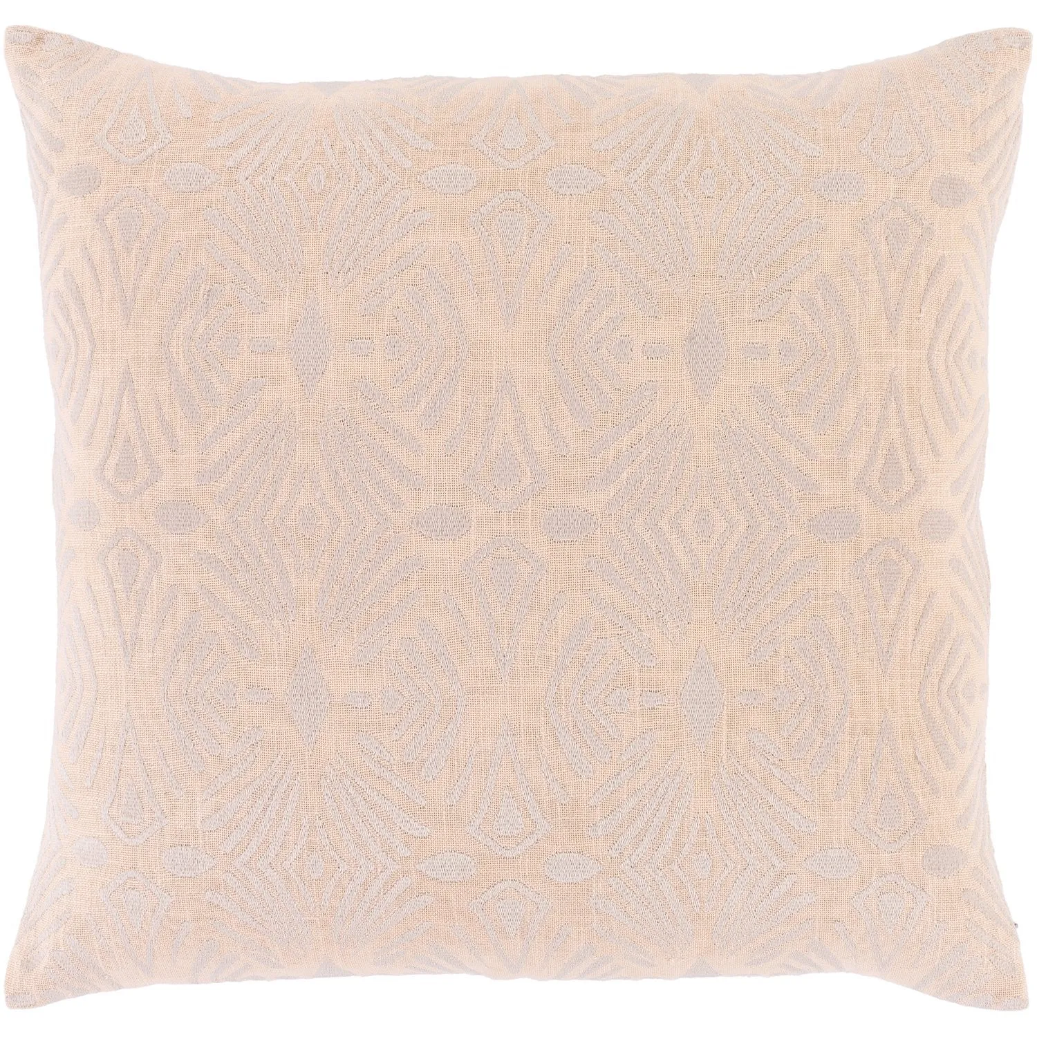 Accra Woven Square Pillow Peach, Lilac