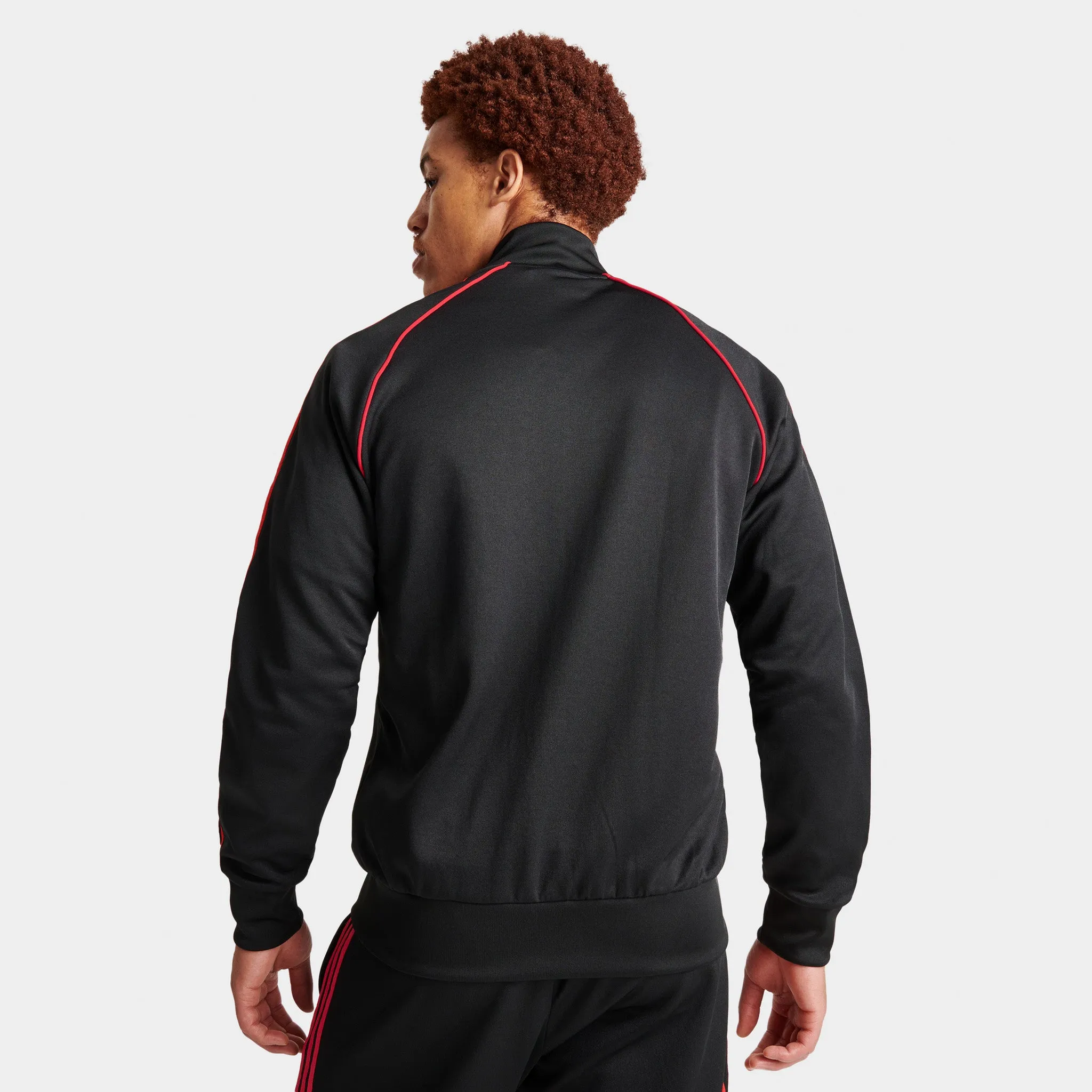 adidas Originals SST Track Jacket Black / Better Scarlet