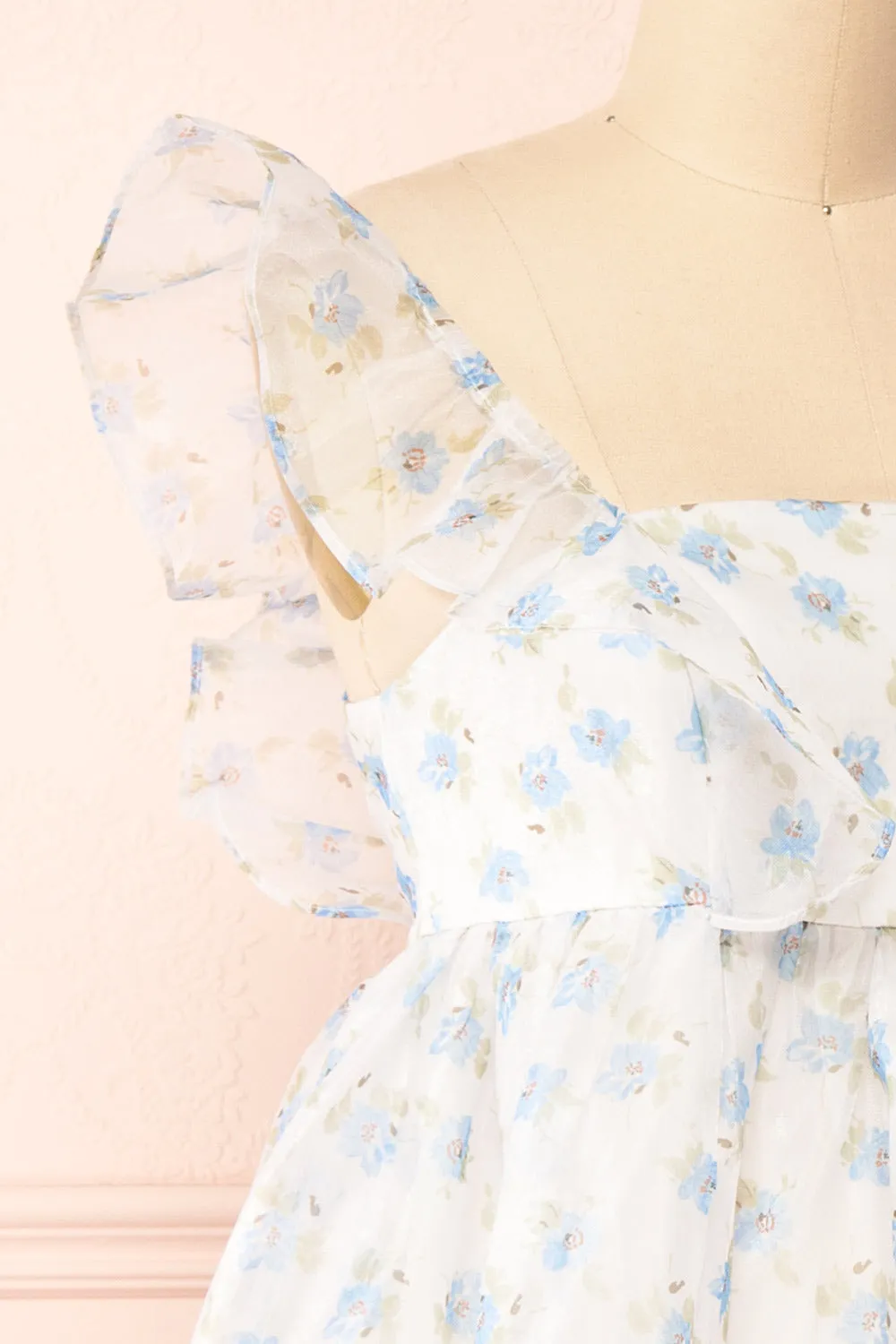 Alicia | Short Floral Babydoll Dress