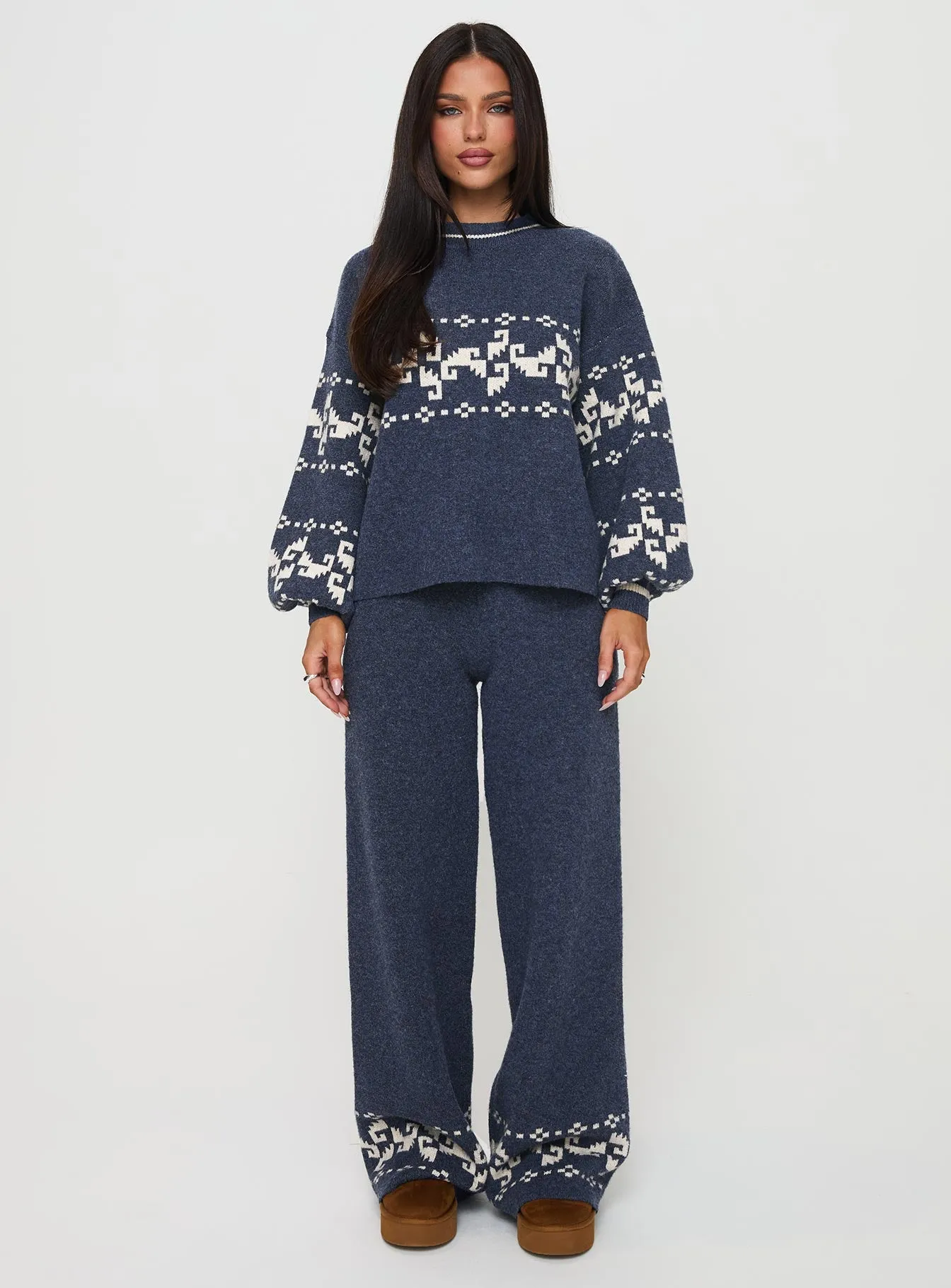 Alpine Sweater Navy / Cream