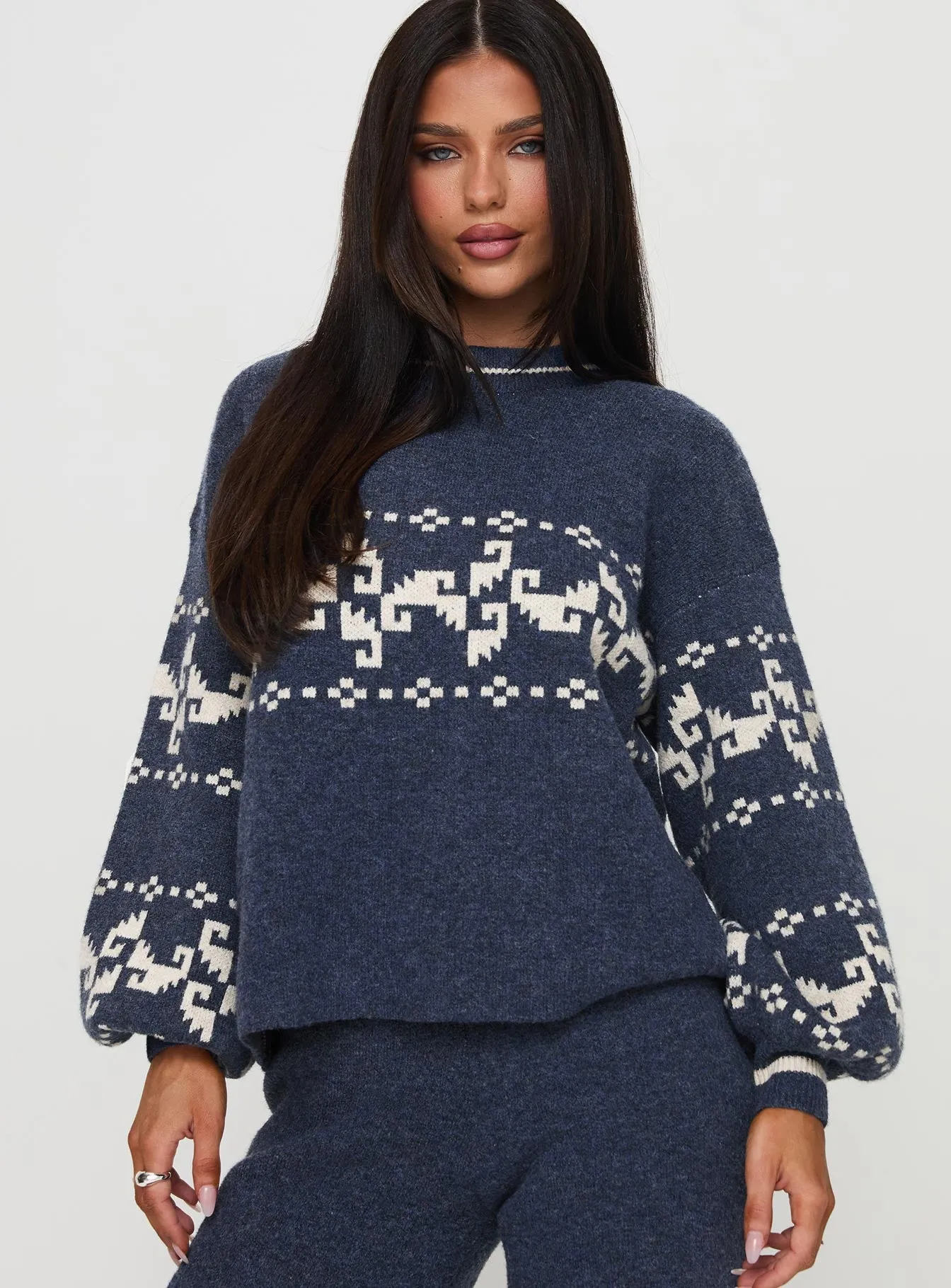 Alpine Sweater Navy / Cream