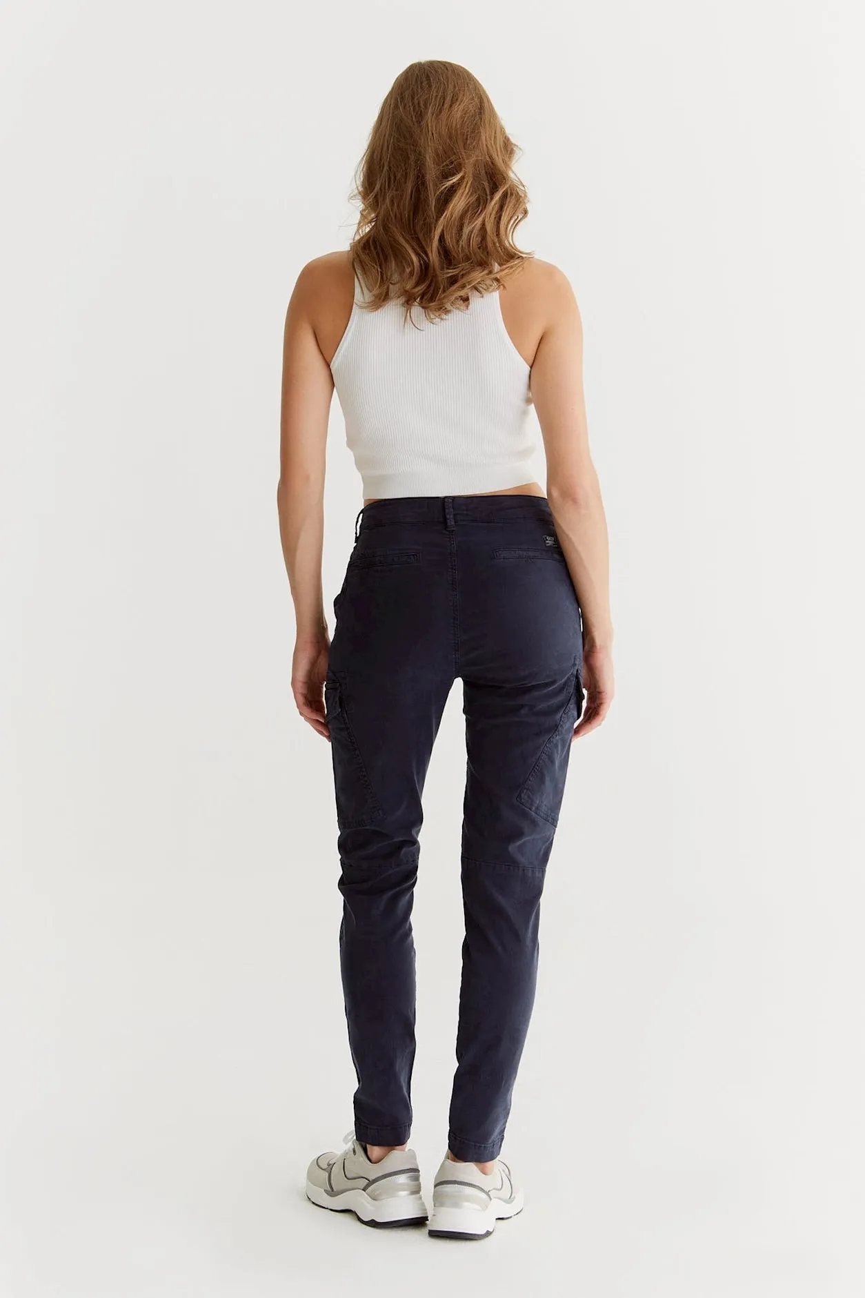 Angel High Waist Cargo Pants Winter Dark Blue