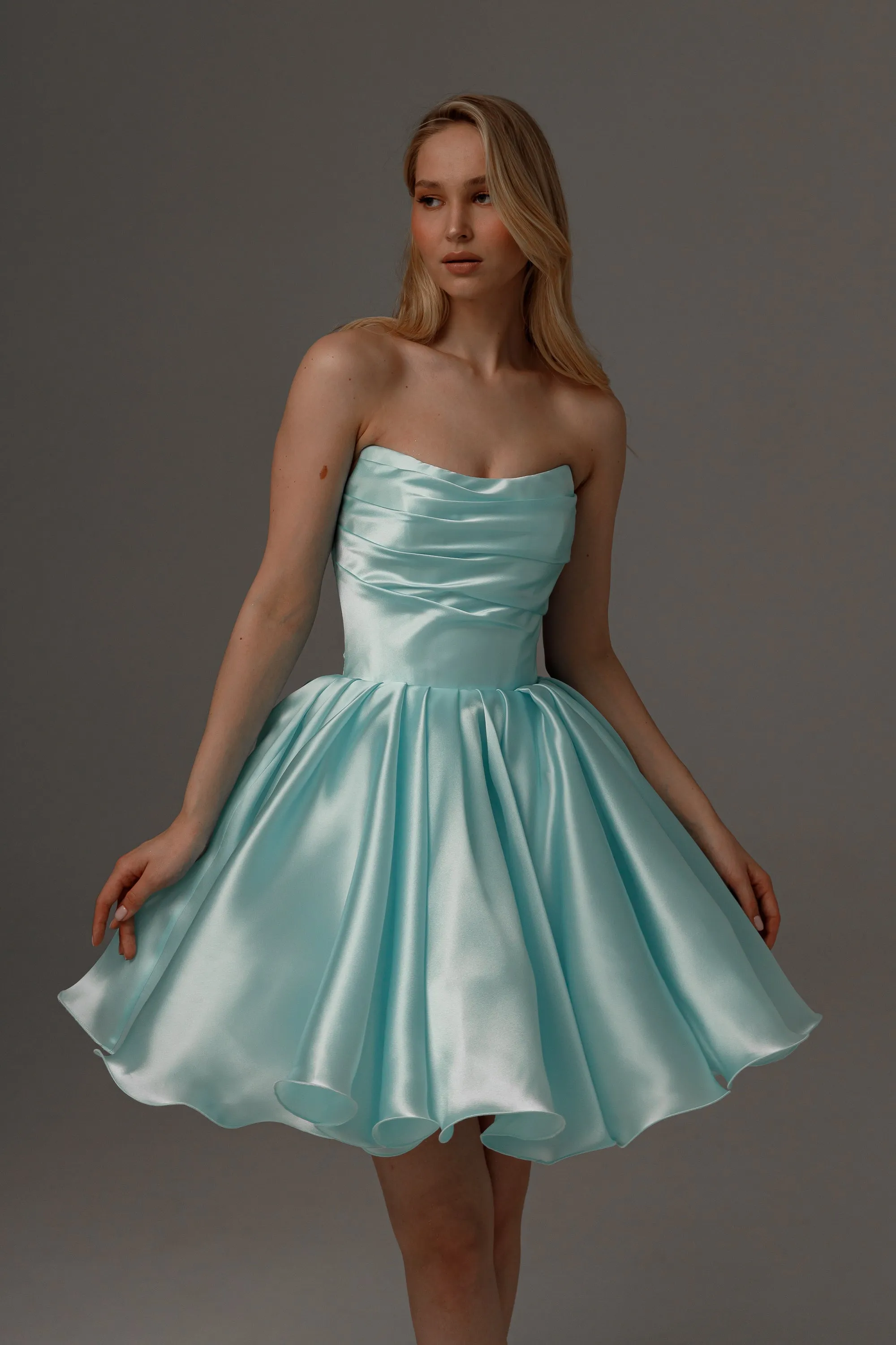 Aquamarine Wedding & Evening Dress Fiorelia With Detachable Straps