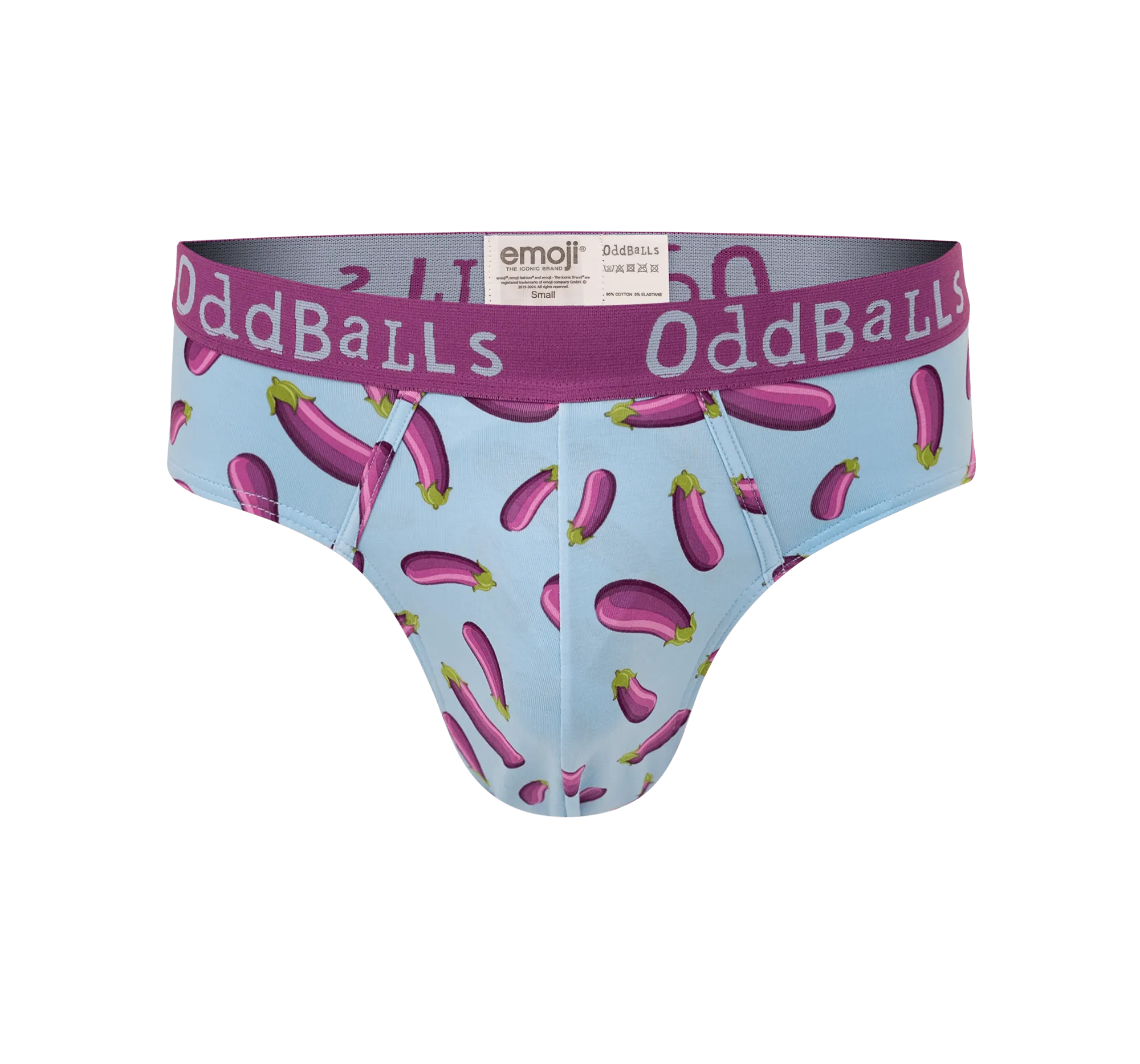 Aubergine - emoji® - Mens Briefs