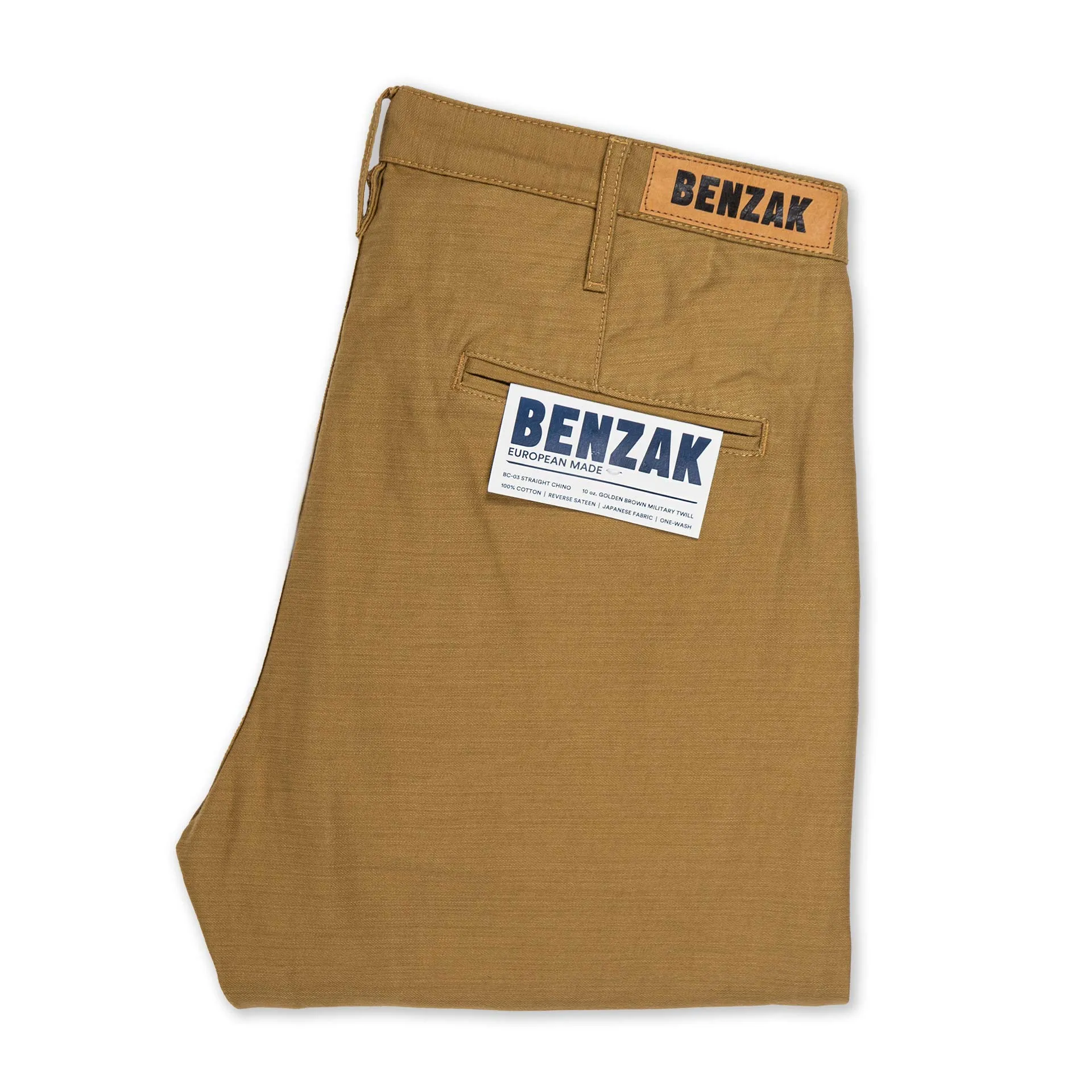 BC-03 STRAIGHT CHINO 10 oz. golden brown military twill [CORE]