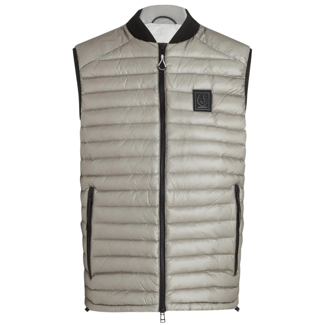 Belstaff Airframe Beige Shiny Gilet Down Filled Jacket