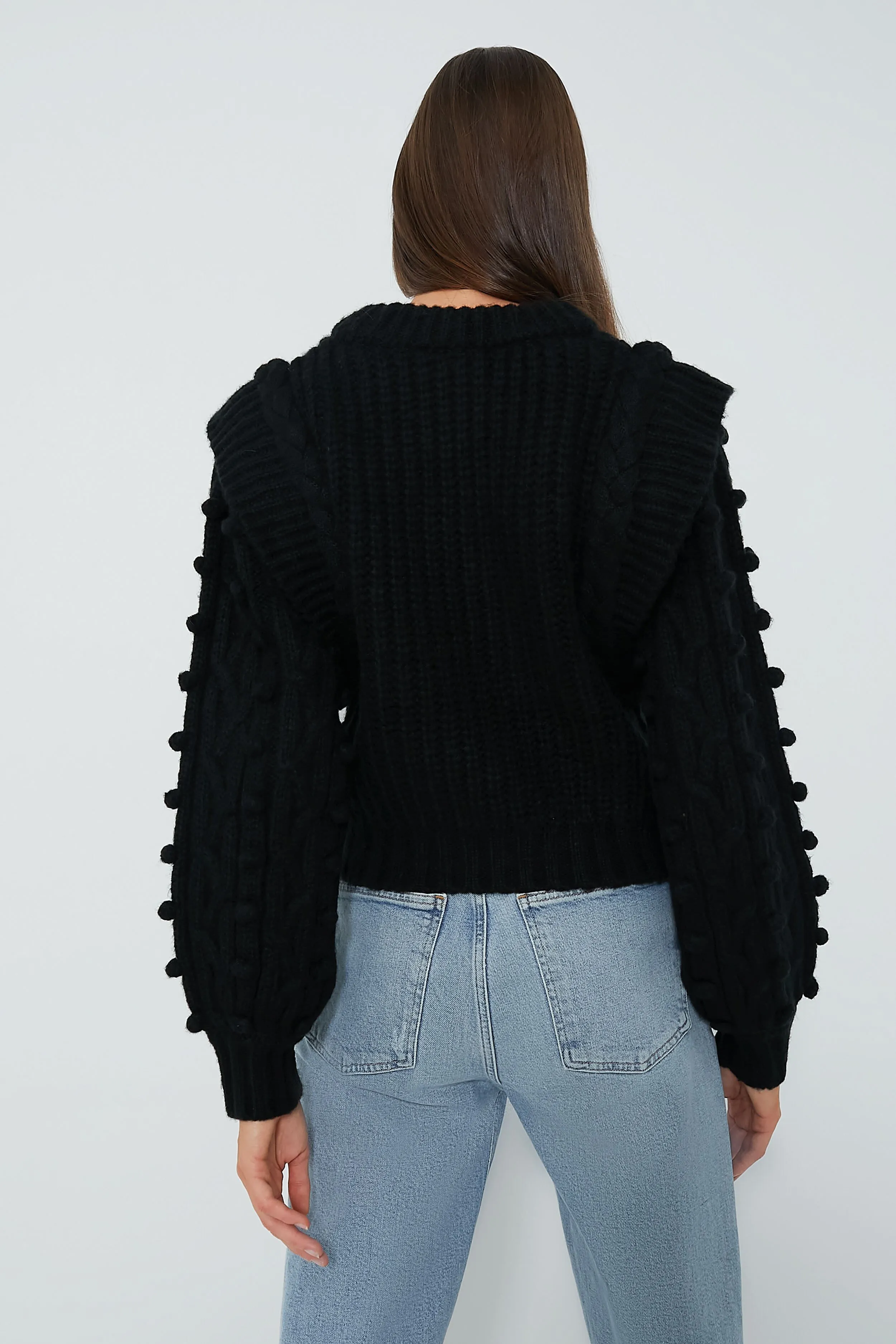 Black Braided Sweater