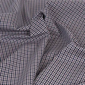 Blue Check Twill Fabric 1325