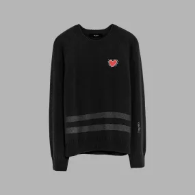 'Blvck x Keith Haring' Heart Sweater