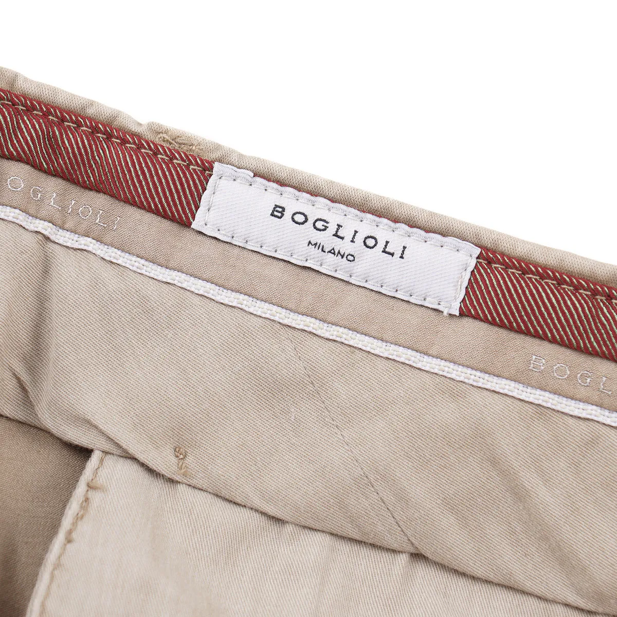 Boglioli Slim-Fit Cotton Chino Pants