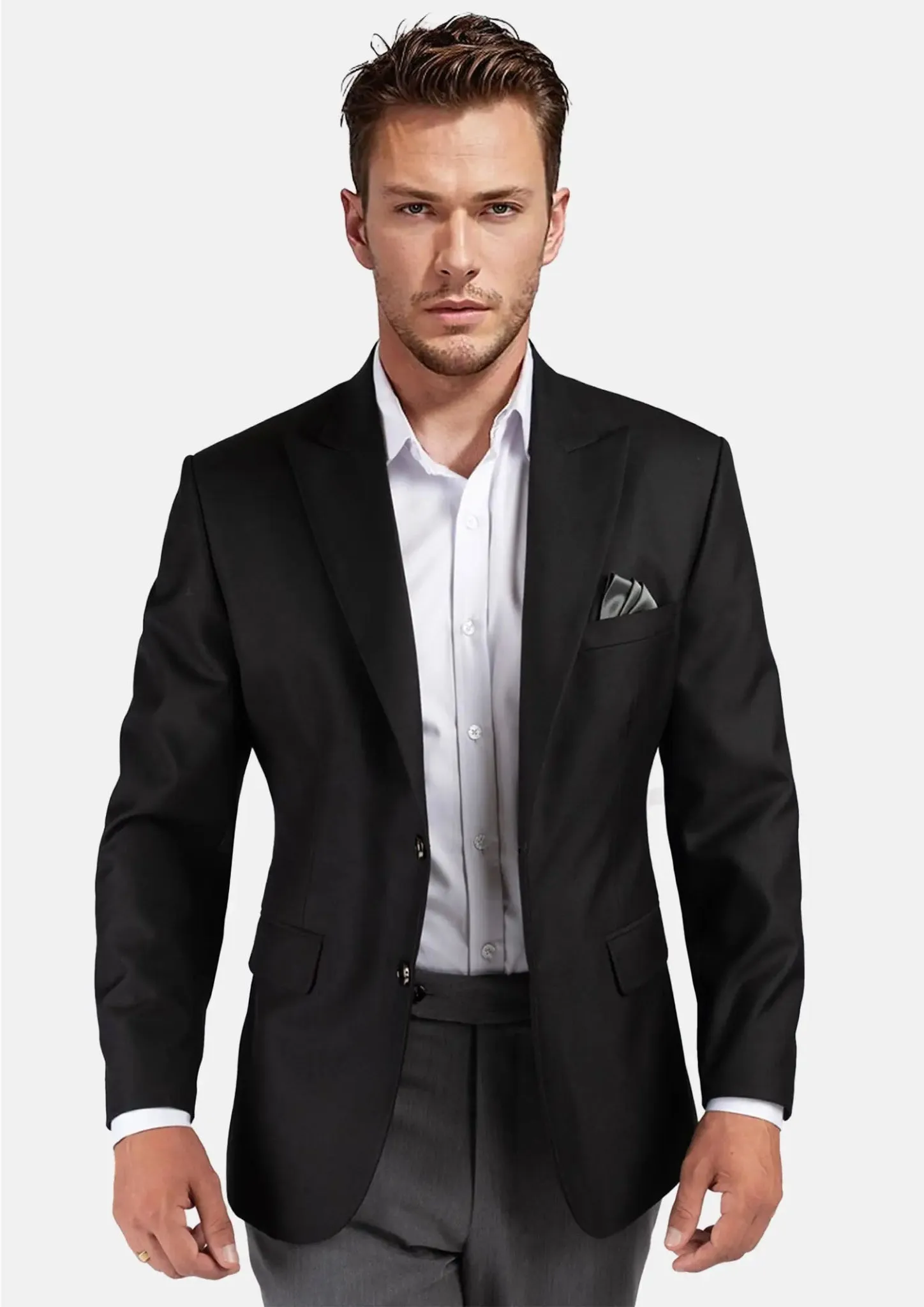 Bryant Black Sharkskin Jacket