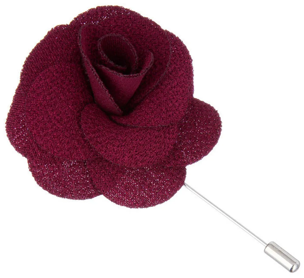 Burgundy Red Begonia Lapel Pin