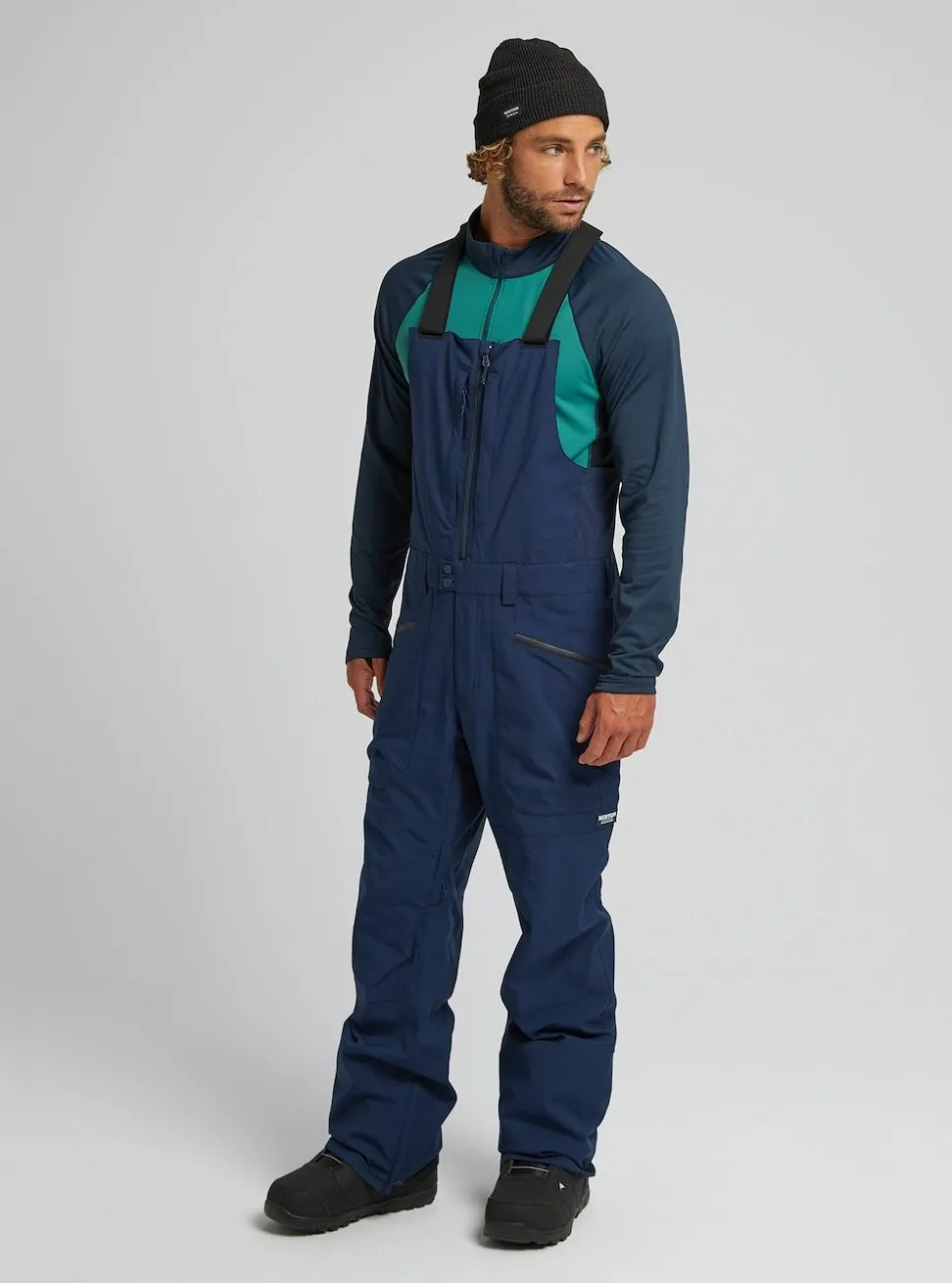 Burton Reserve Mens Bib Pants Dress Blue