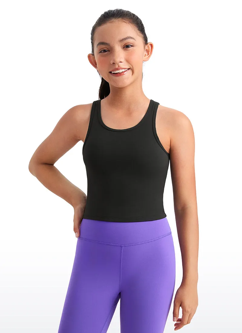 Butterluxe Girls Double Lined Scoop Neck Tank Tops