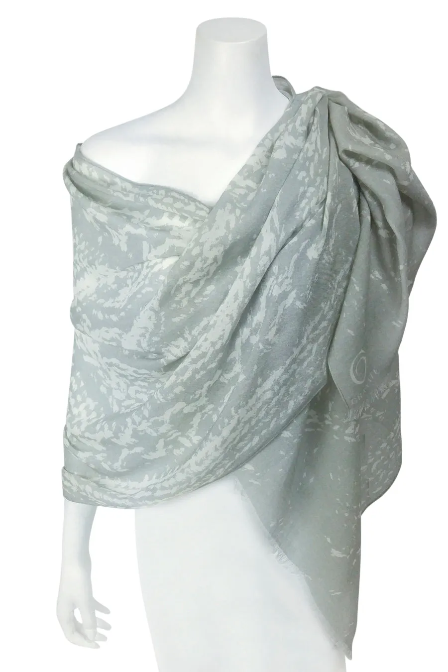 'Cable Knit' Wool/Silk/Cashmere whisper weight Scarf Wrap, more colours