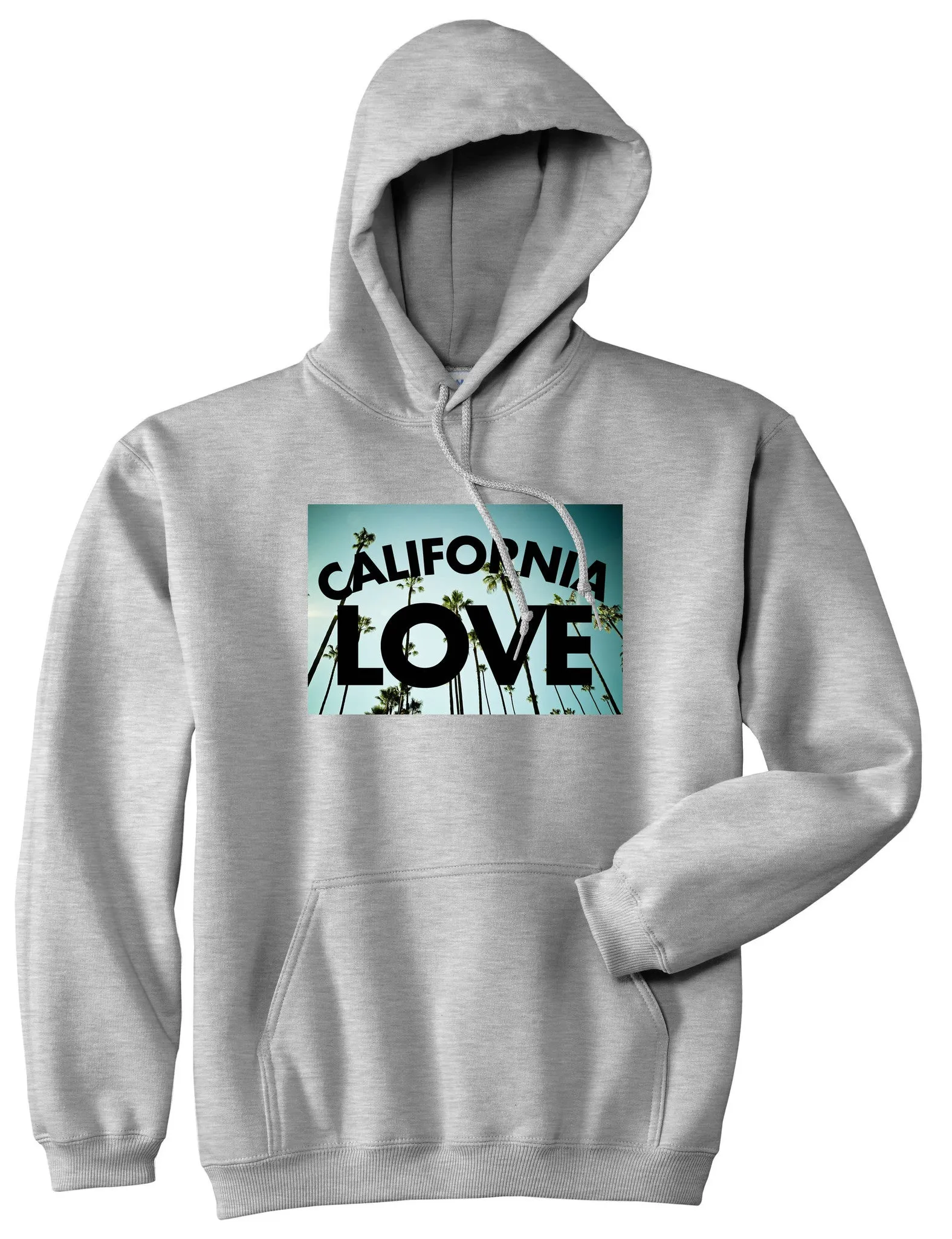 California Love Cali Palm Trees Pullover Hoodie