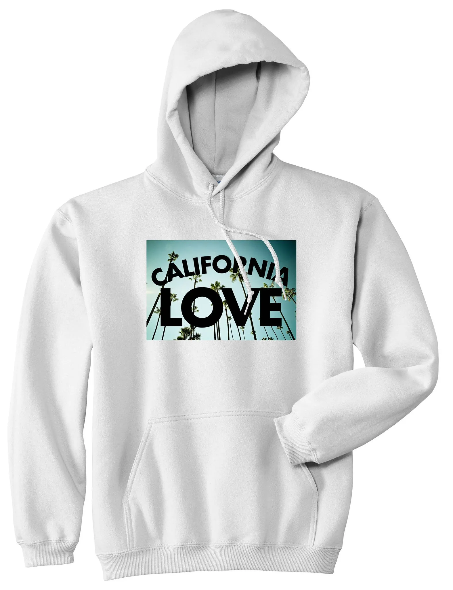 California Love Cali Palm Trees Pullover Hoodie