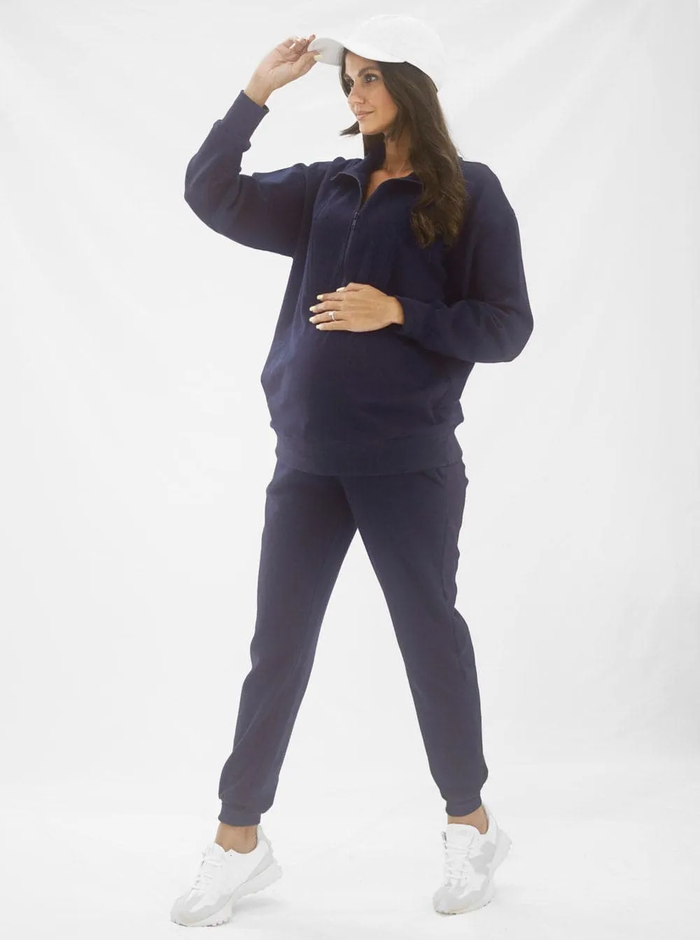 Calla Black Maternity Tracksuit Set