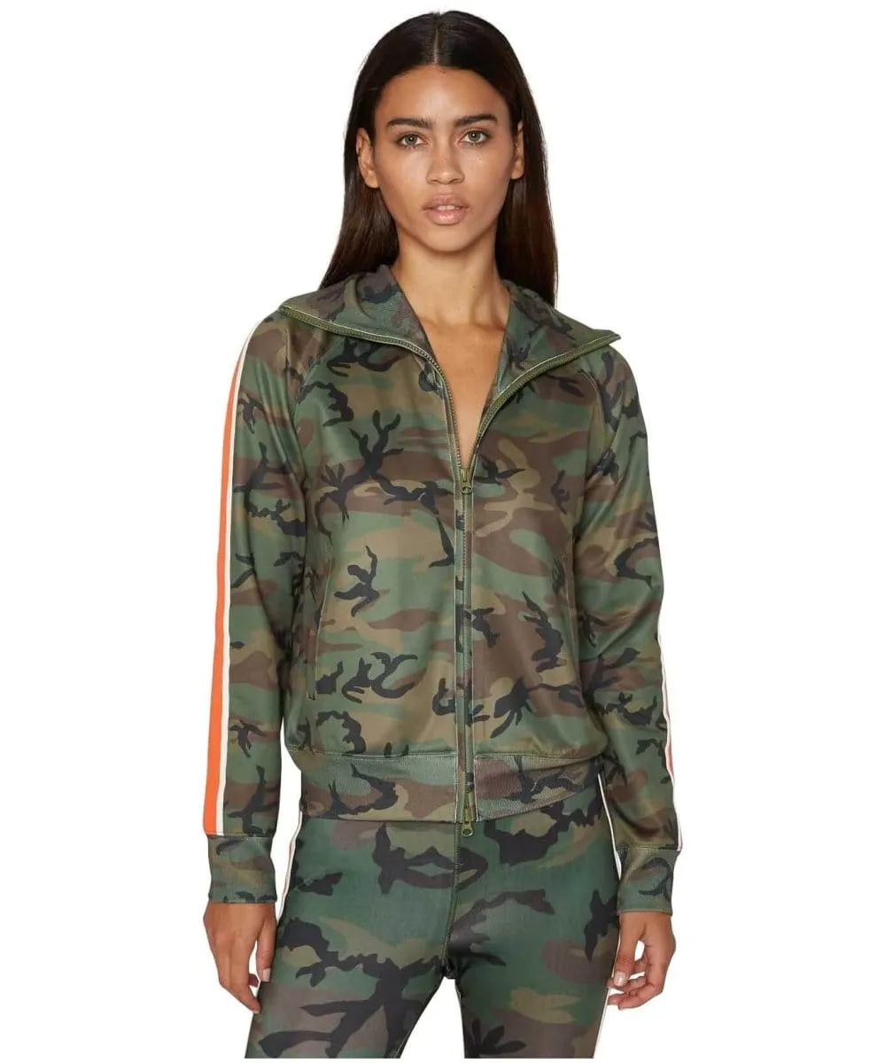 Camo Track Jacket Racing Stripe