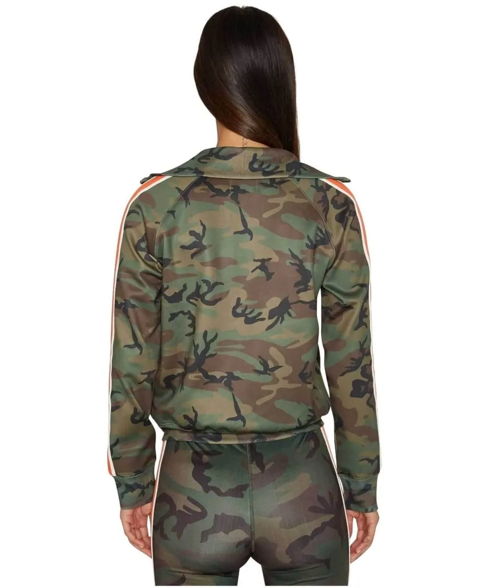 Camo Track Jacket Racing Stripe