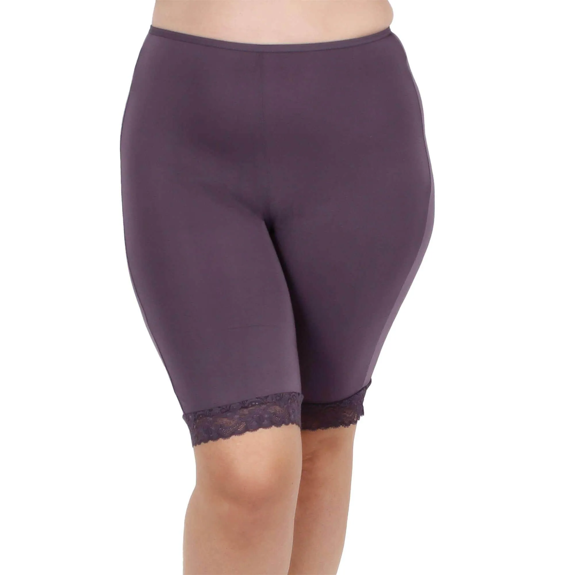 Cotton Modal Tank Top & Shortlette 9" Set | Dark Purple