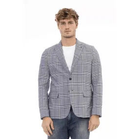 Distretto12 Blue Polyester Blazer