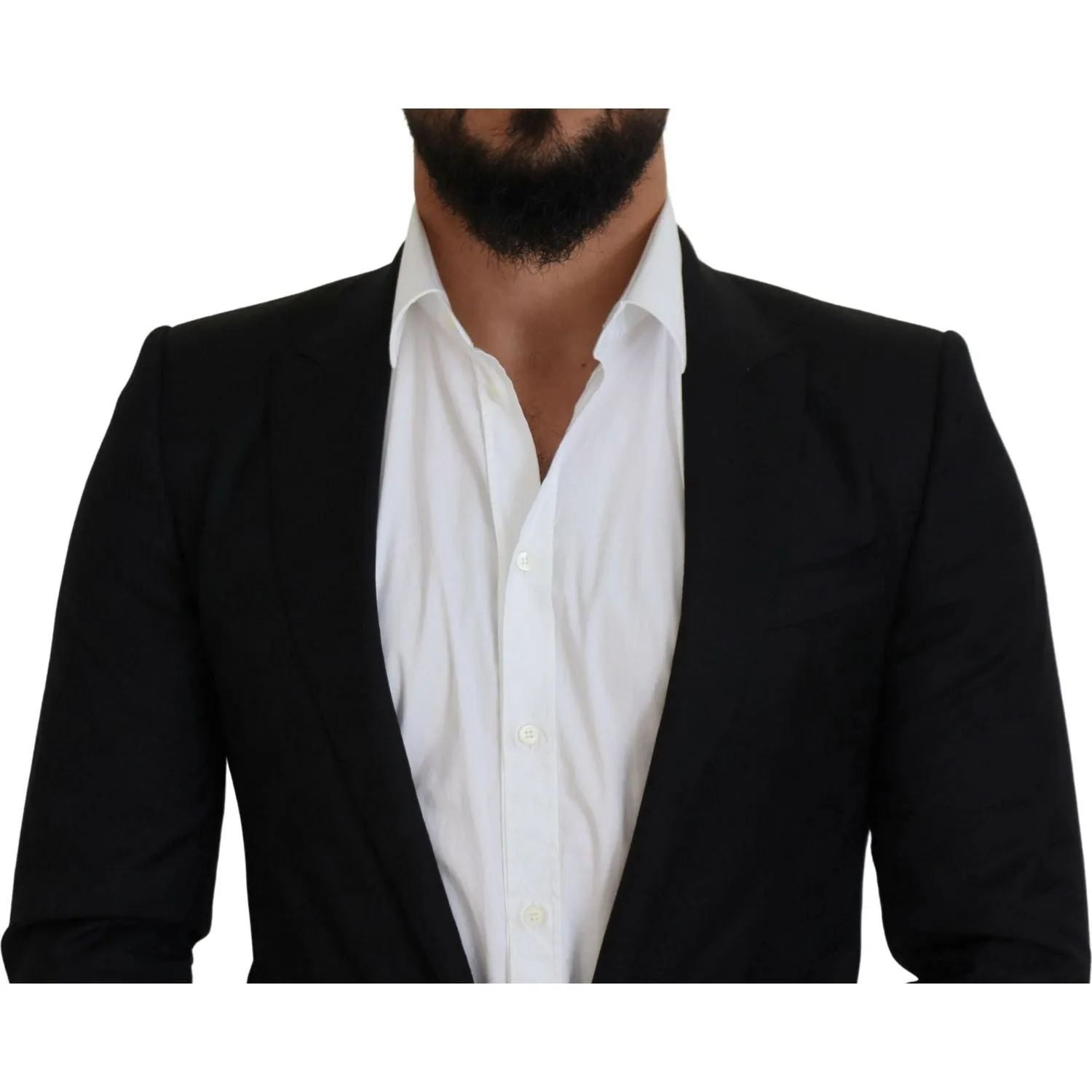 Dolce & Gabbana Elegant Martini Style Black Formal Blazer