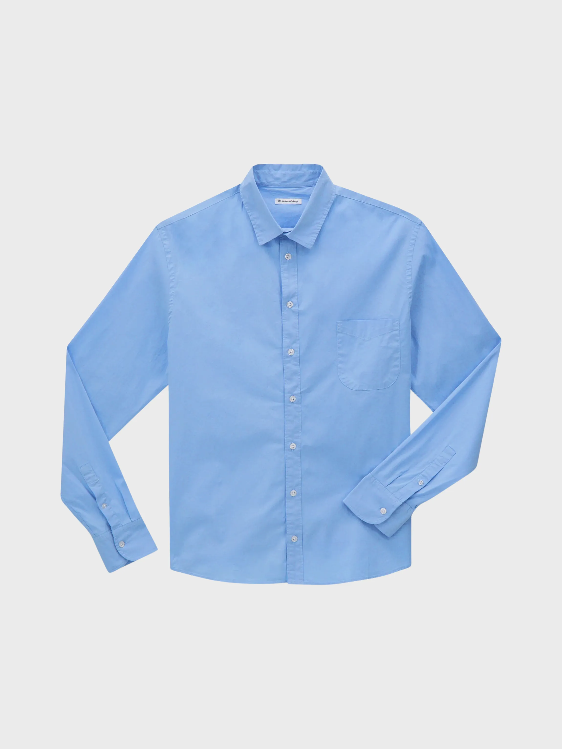 Easy Mondays Poplin Shirt Washed Blue SS24