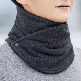 Elegant Windproof Neck Warmer: Chic Knit, Velvet-Lined for Ultimate Warmth & Style on Winter Nights