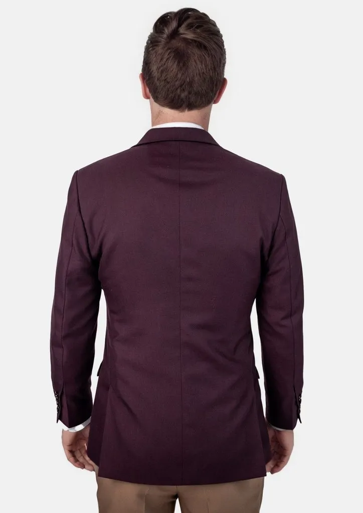 Ellis Burgundy Sharkskin Jacket