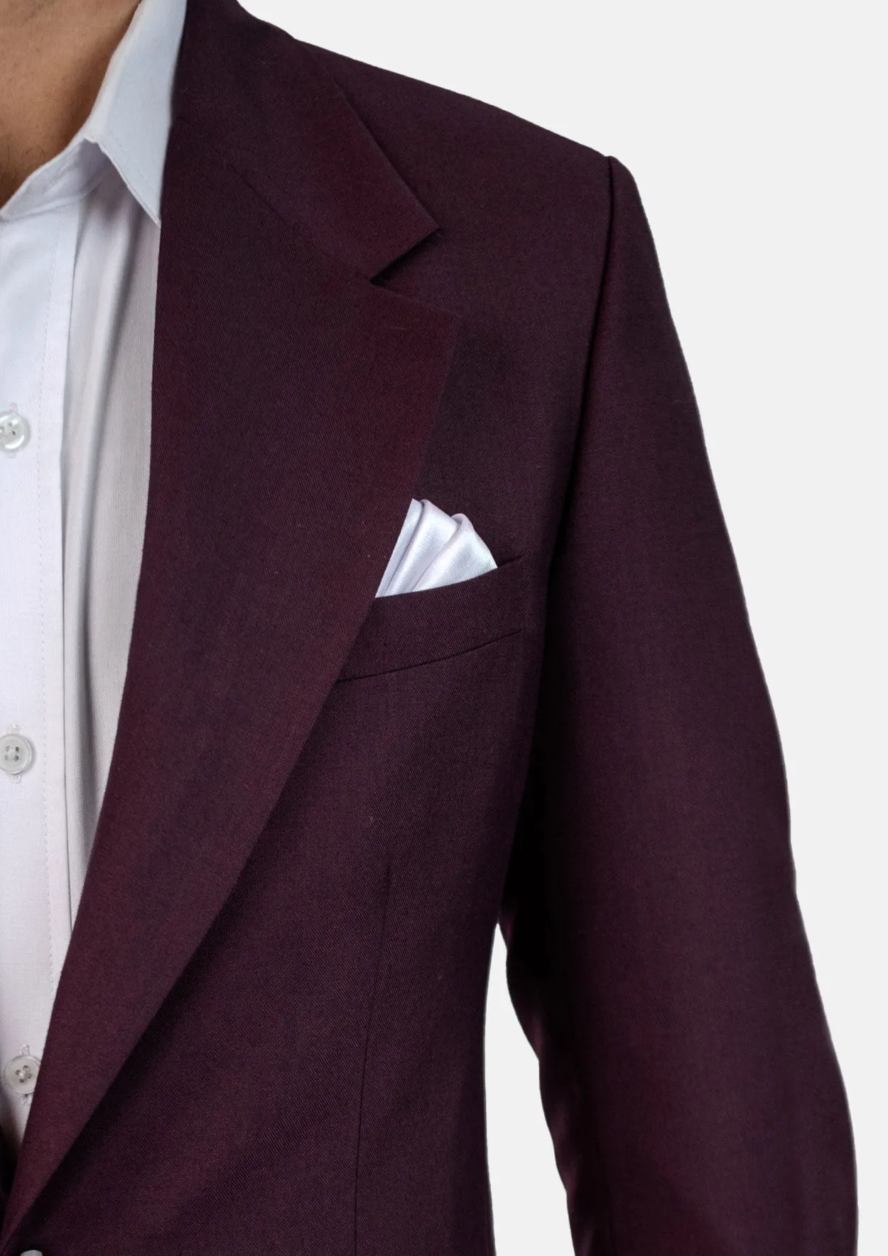 Ellis Burgundy Sharkskin Jacket