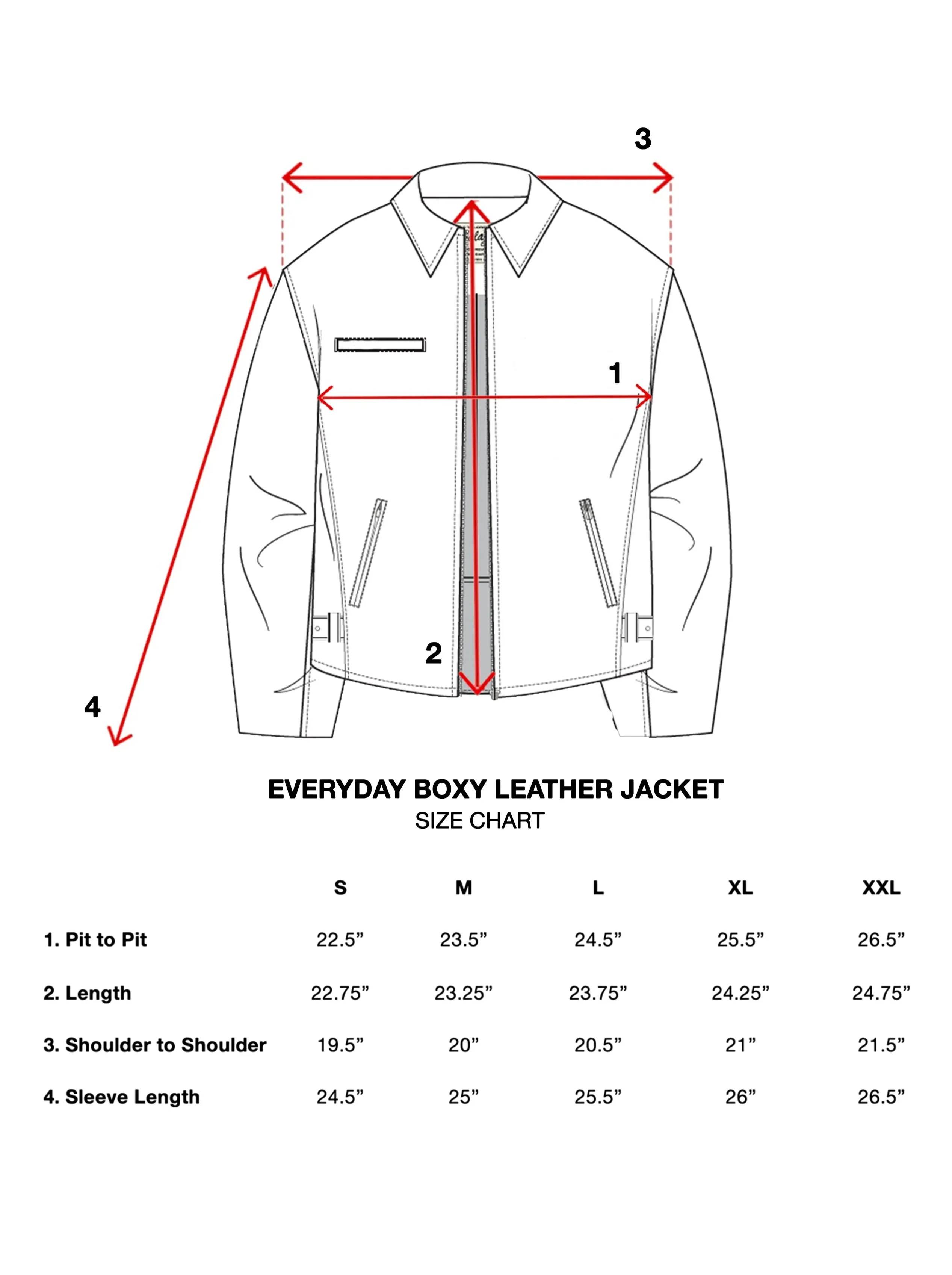 Everyday Boxy Leather Jacket