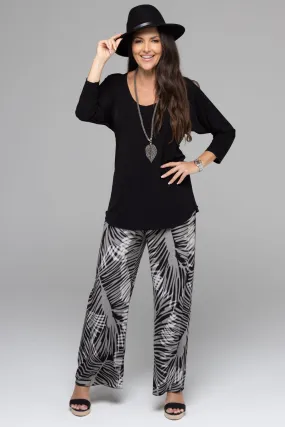 Fungee Wide Leg Jersey Palazzo Pants