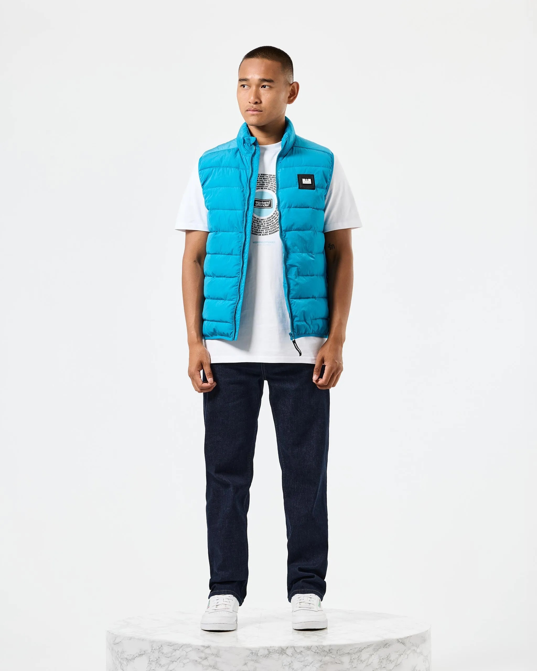 Gacha Padded Gilet Kingfisher Blue