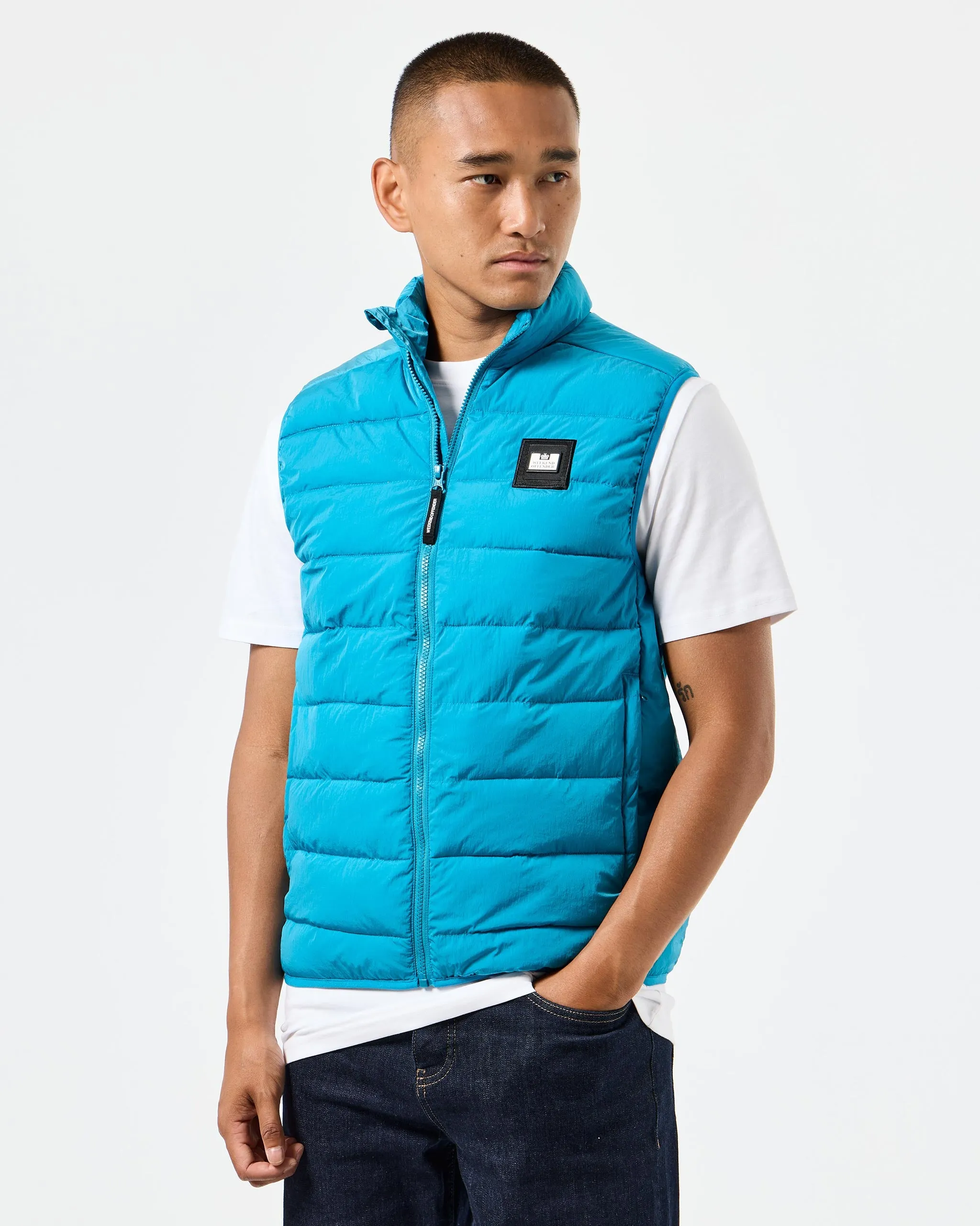 Gacha Padded Gilet Kingfisher Blue