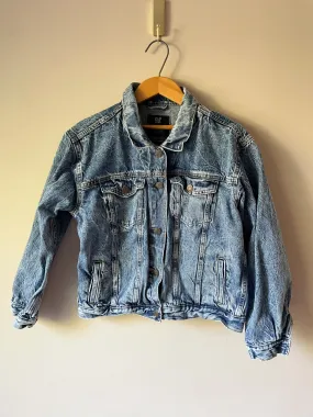 GAP Acid Washed Cropped Denim Jacket - S/M