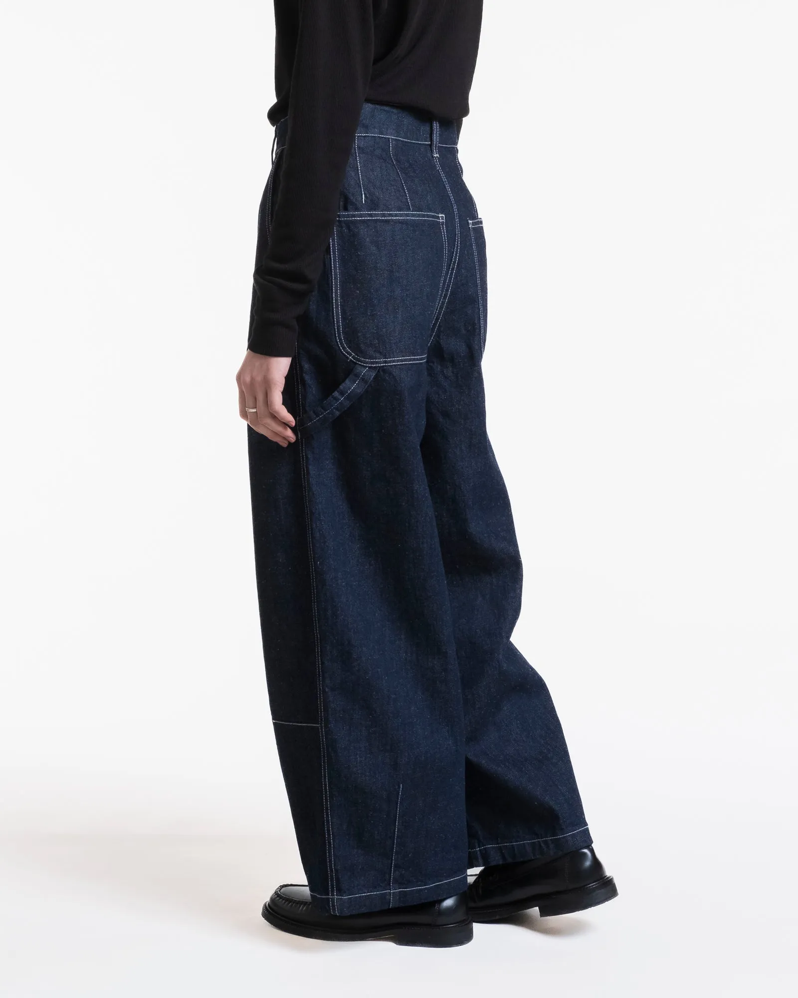 G.o.D Submarine Chino Hemp Denim Indigo