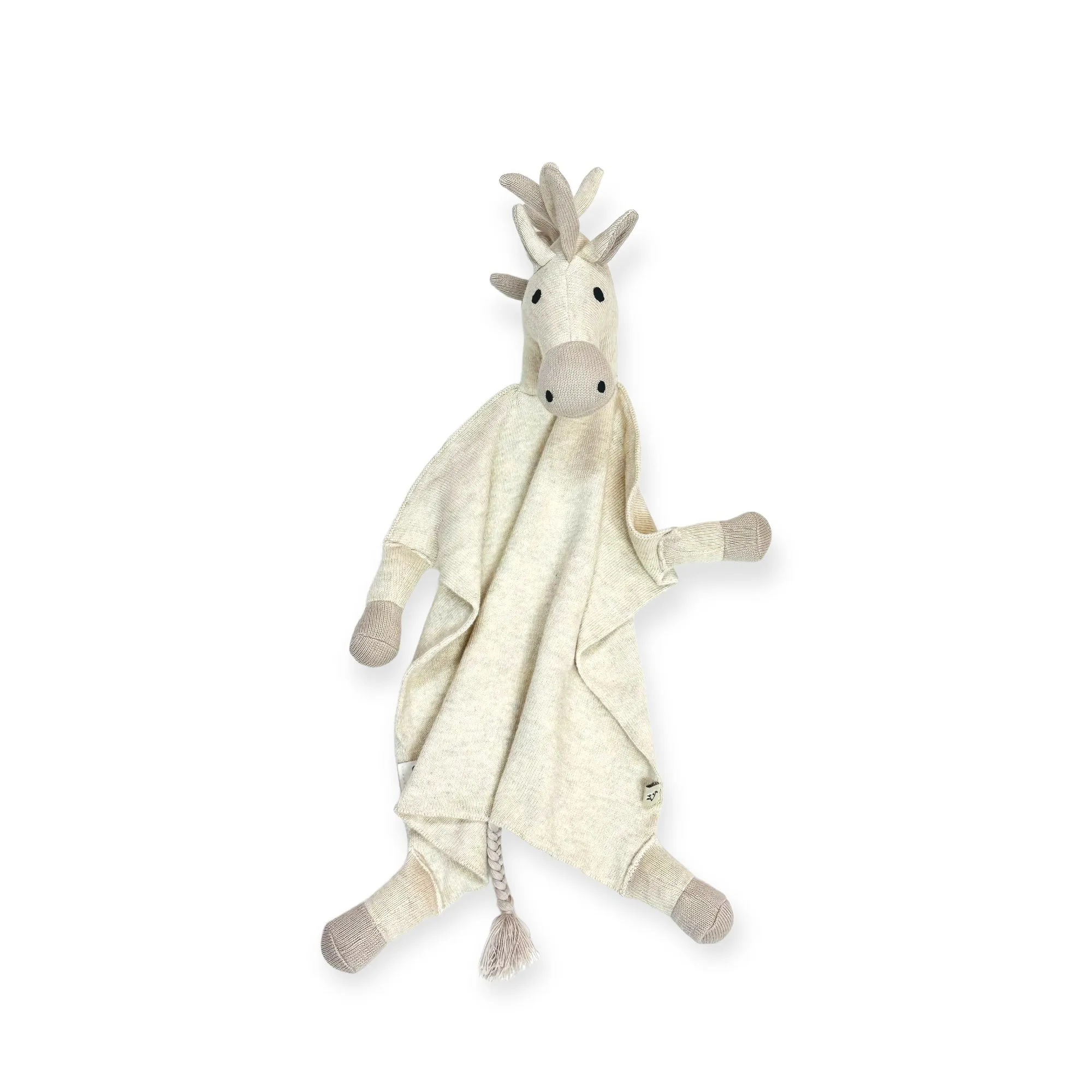 Horse - Organic Baby Lovey Security Blanket Cuddle Cloth  - 2 Colors