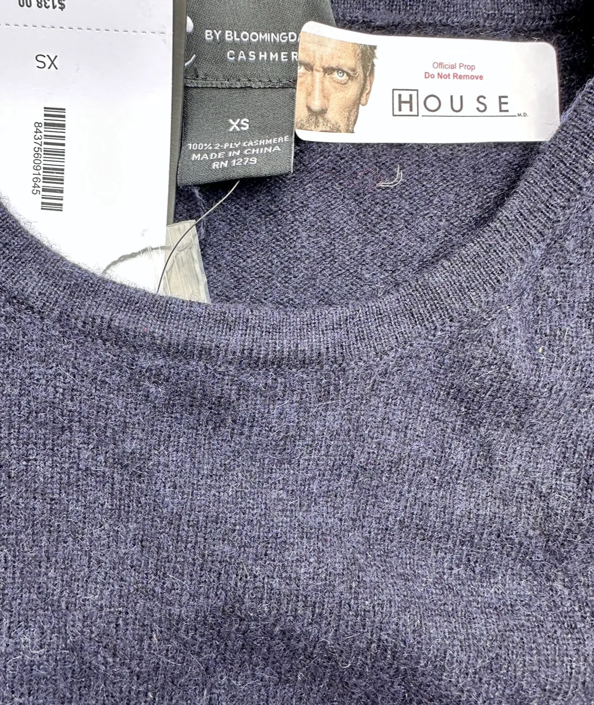 HOUSE: Dr Remy “13” Cashmere Sweater from Bloomingdales (XS)