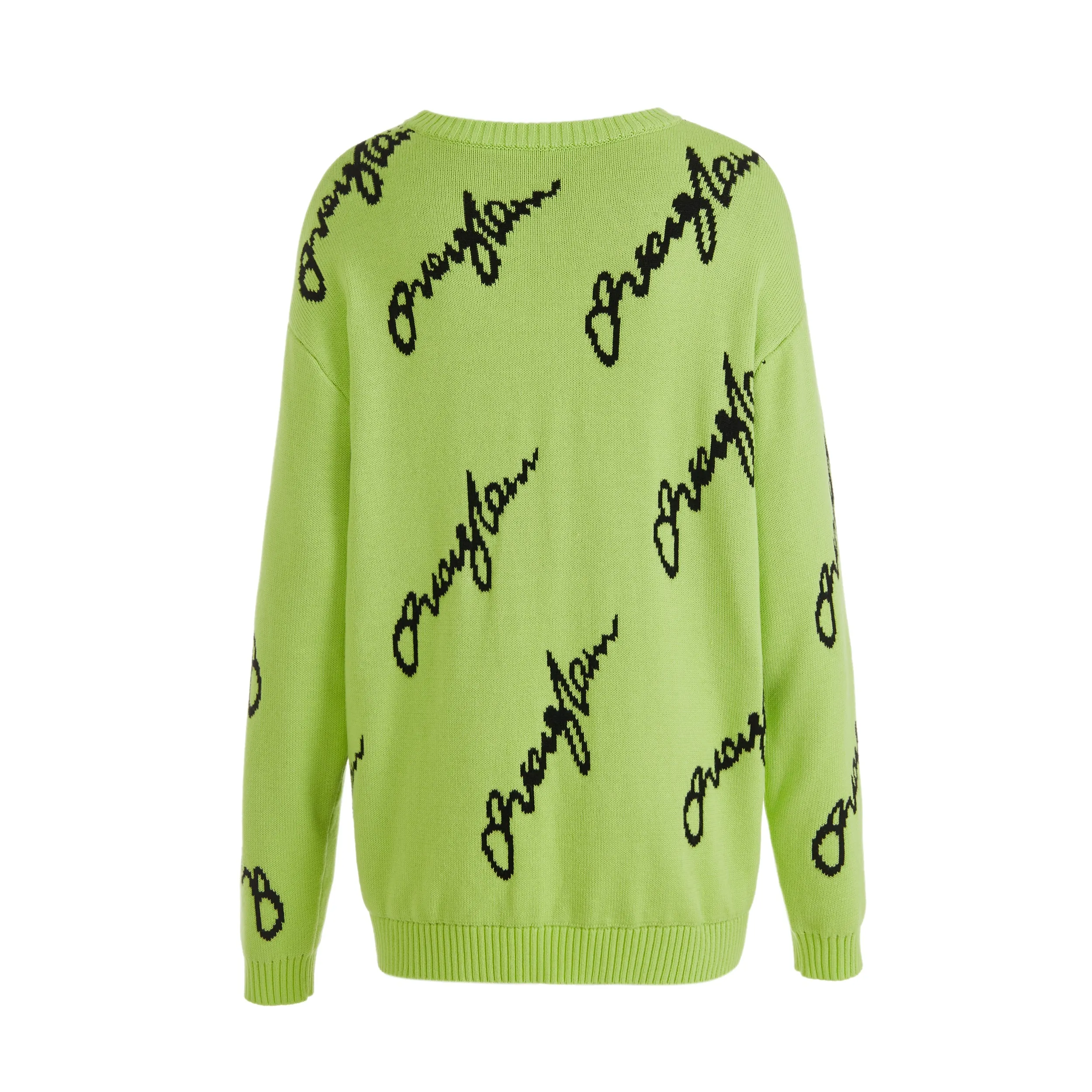 Jacquard Logo Jumper Human (Green)