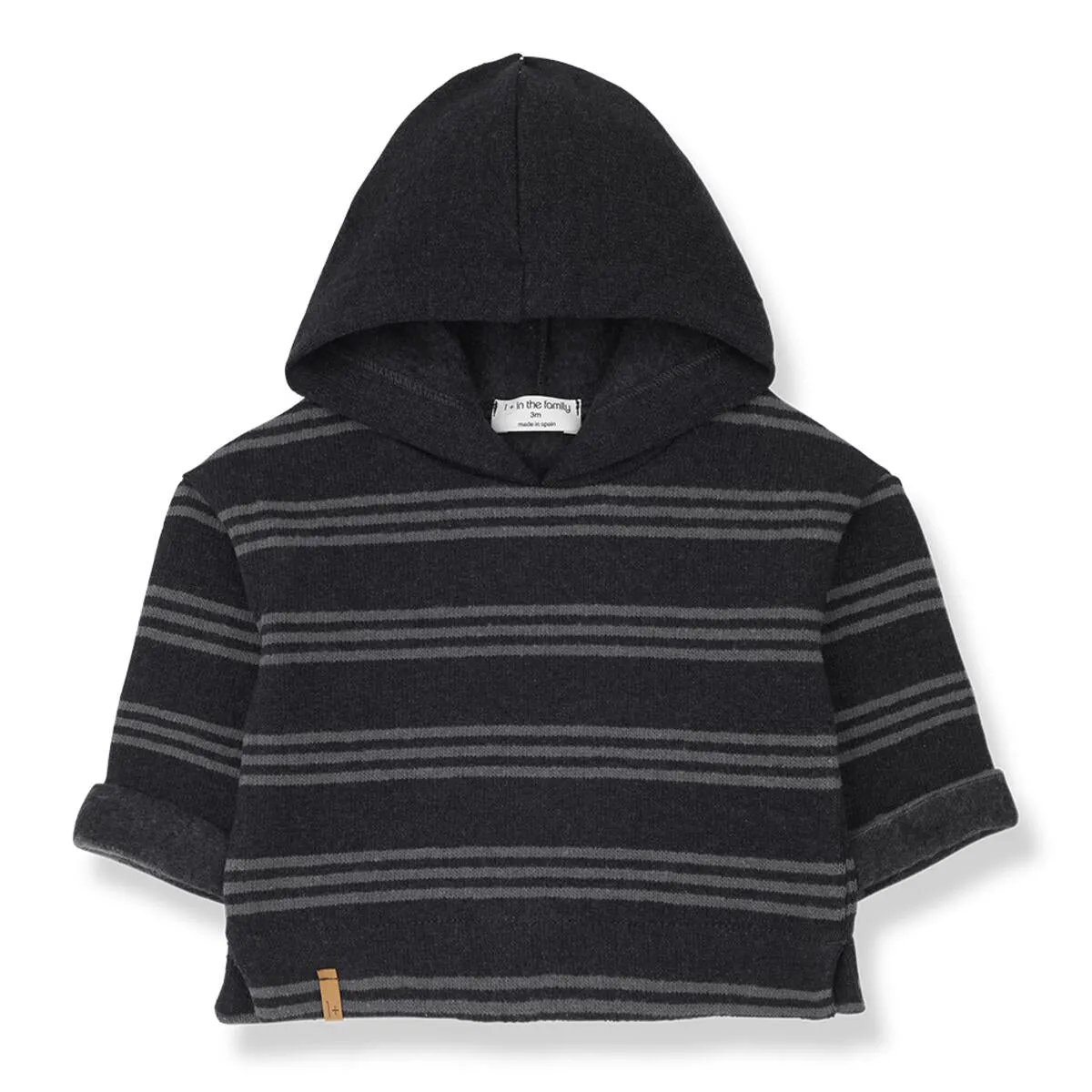 Leandre Hooded Sweater in Anthracite