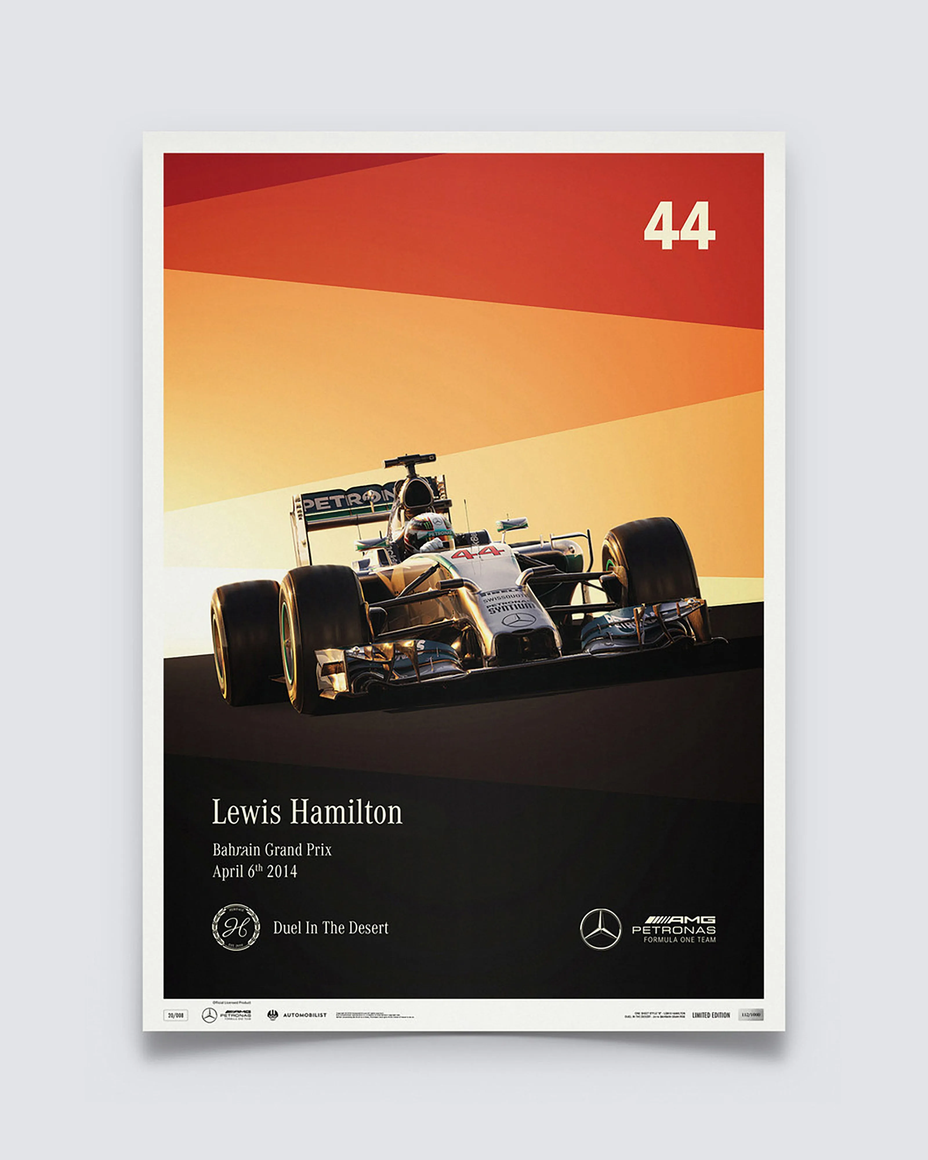 Lewis Hamilton 2014 Limited Edition Poster