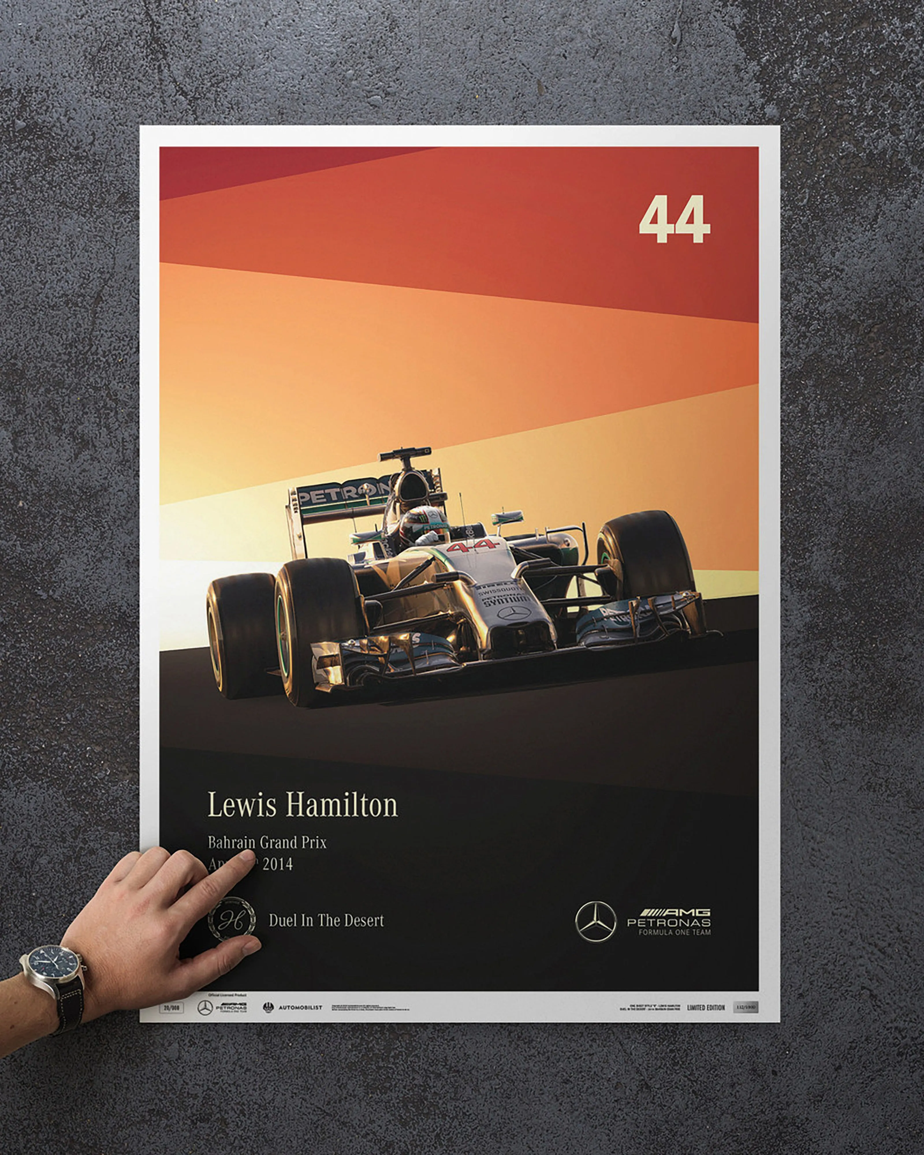 Lewis Hamilton 2014 Limited Edition Poster