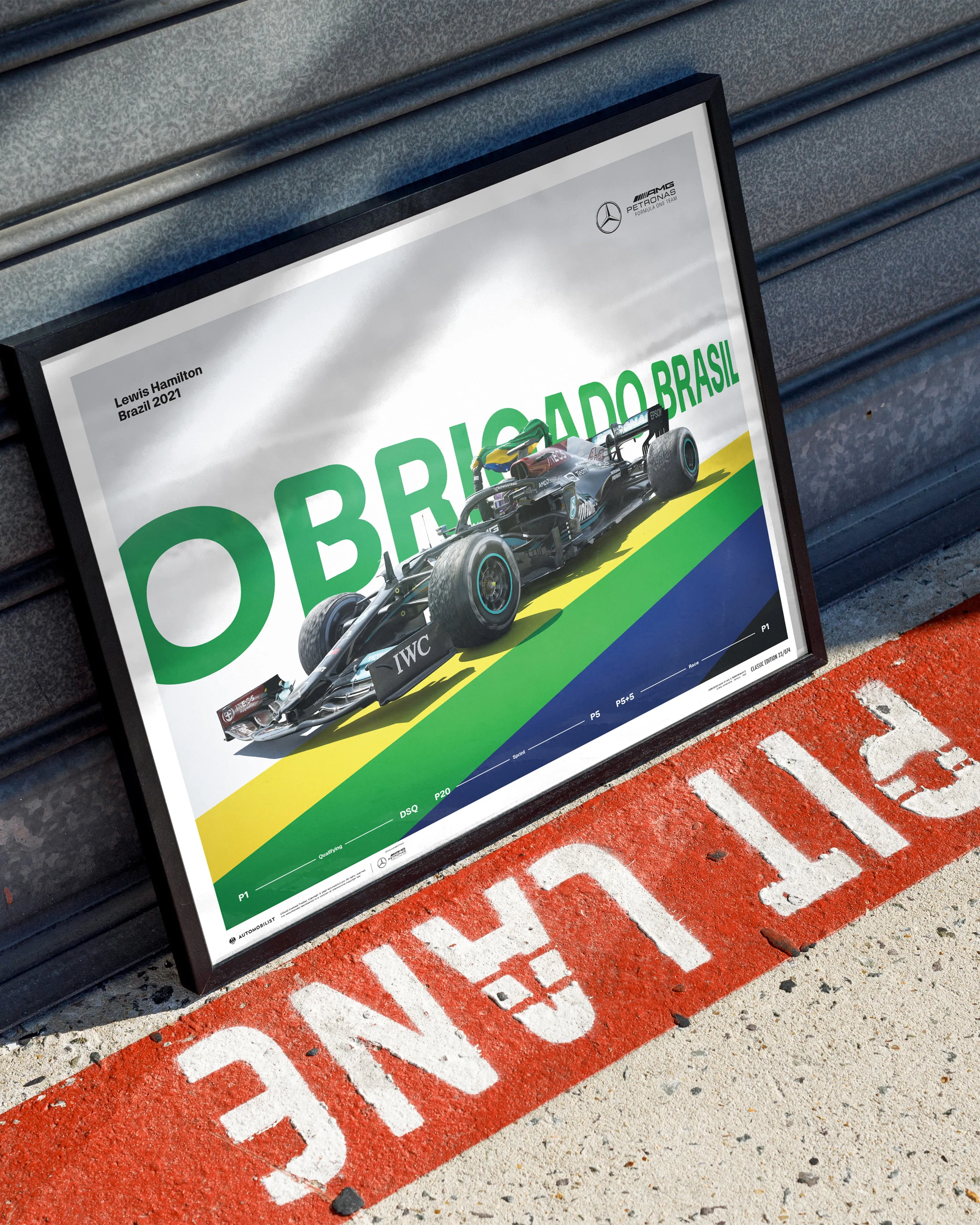 Lewis Hamilton - Obrigado Brasil Poster - 2021