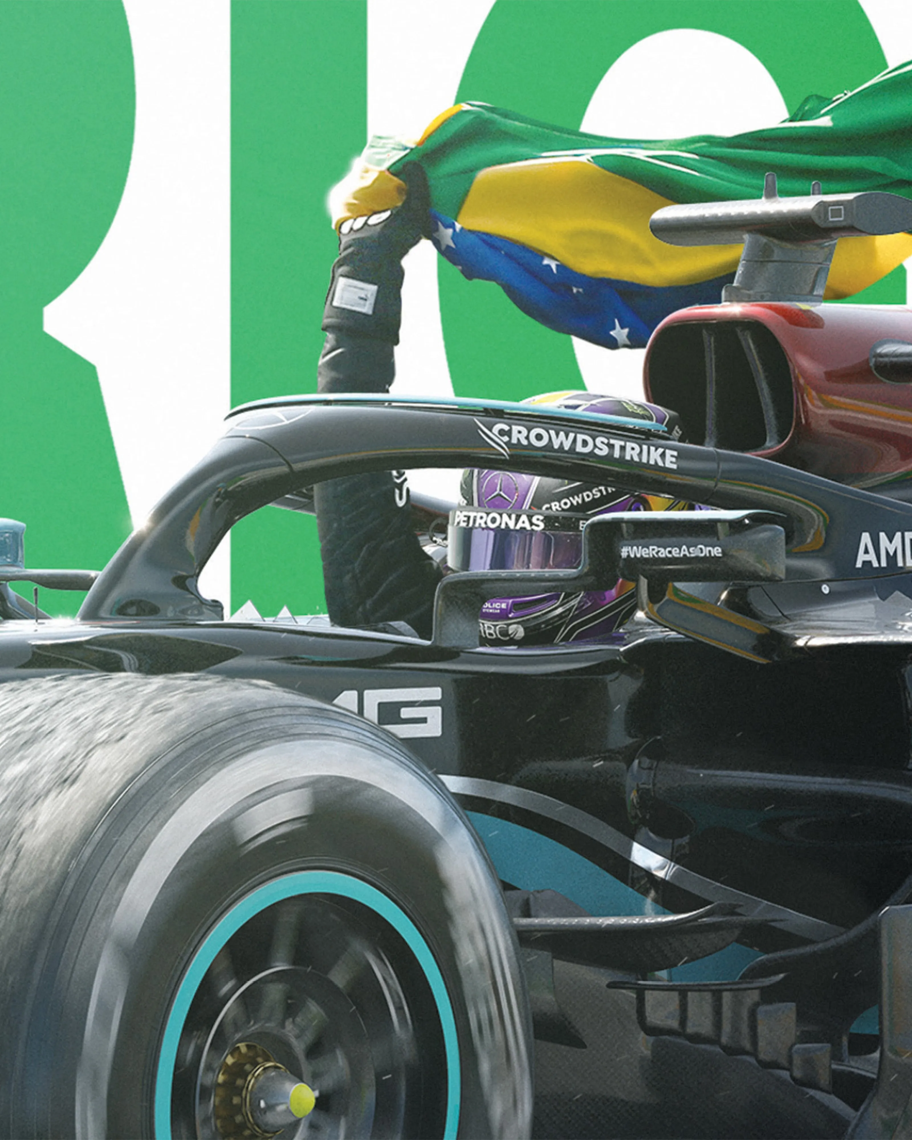 Lewis Hamilton - Obrigado Brasil Poster - 2021