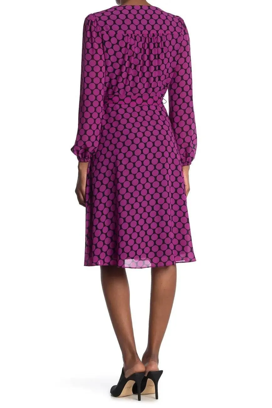 London Times-Purple Dots Midi