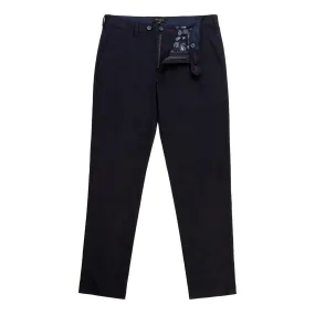 Men Smile-Slim Fit Smart Satin Chino - Navy