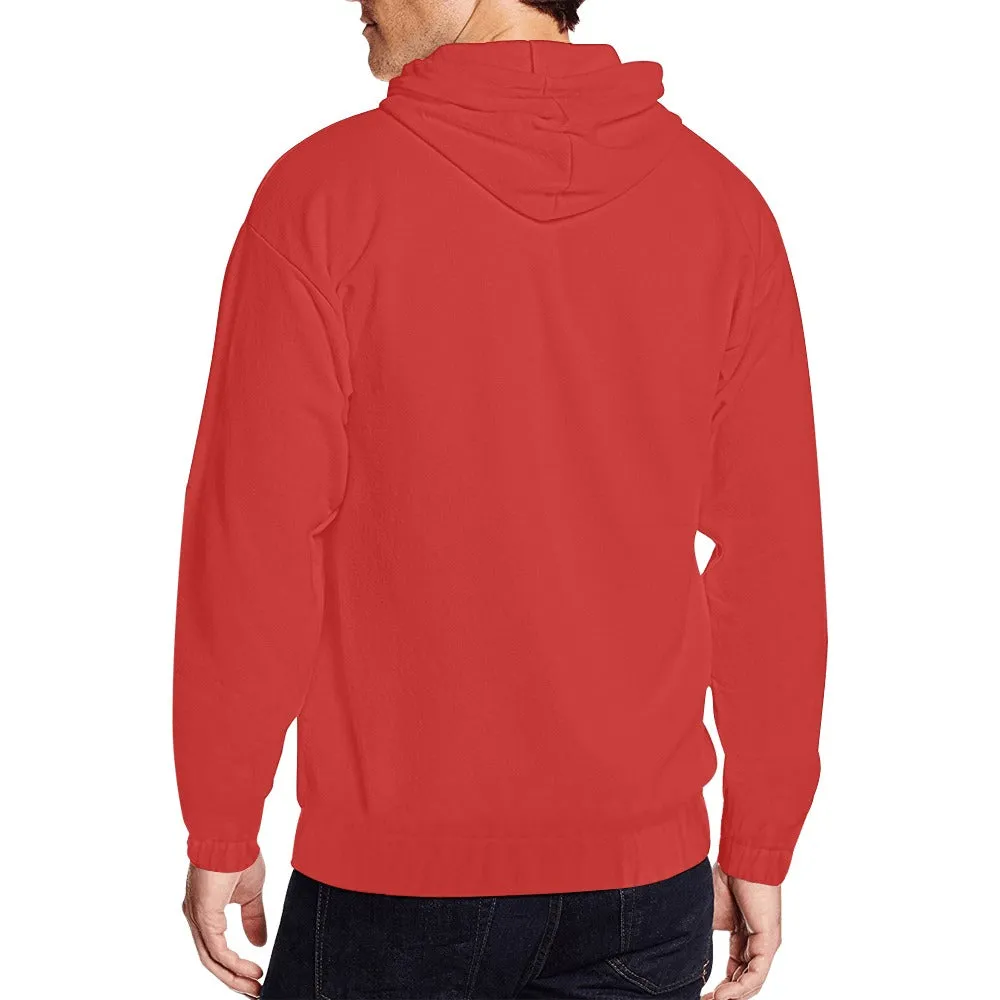 Men's Classic Zip Hoodie - Red